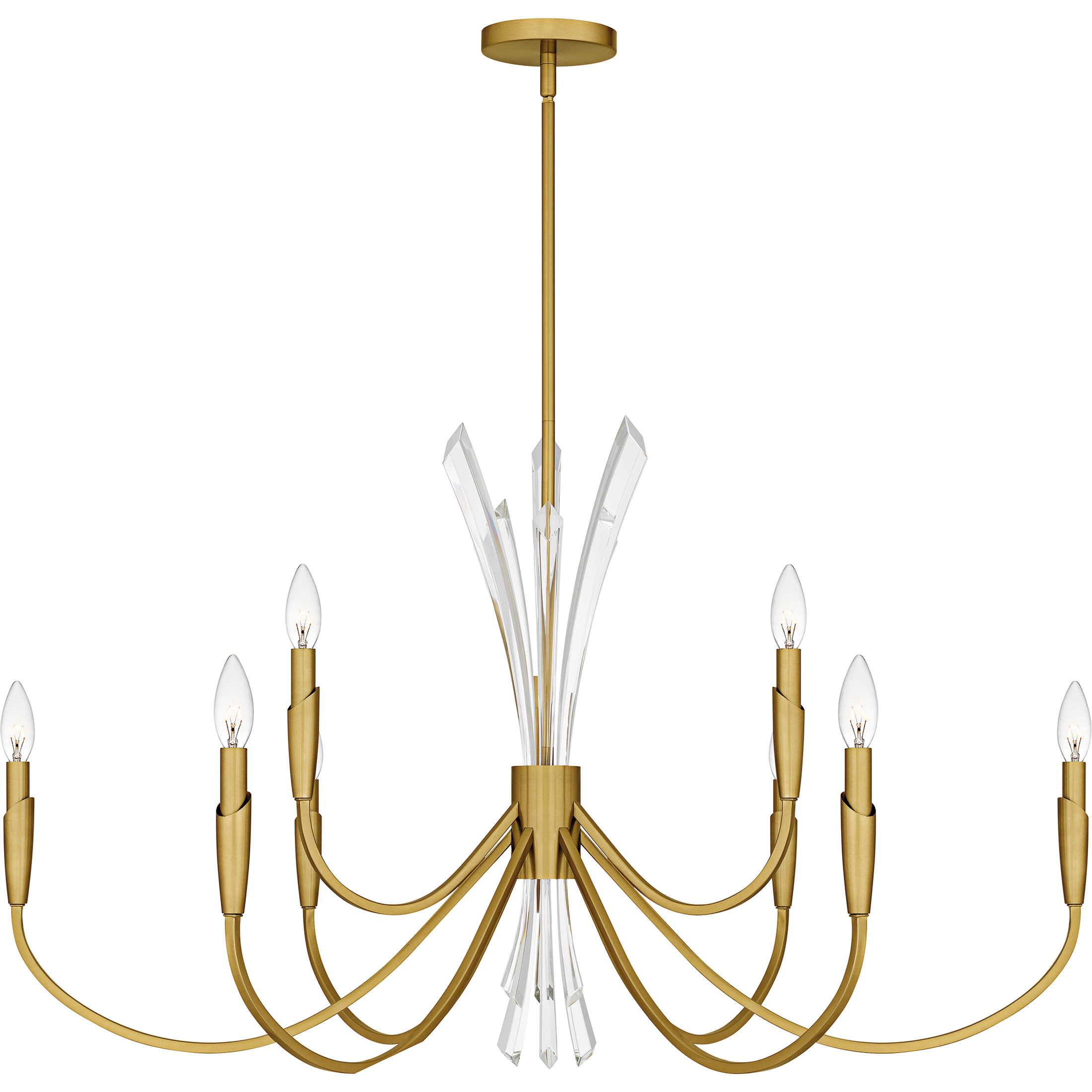 Cecily 9 Light 40 inch Brushed Gold Chandelier Ceiling Light