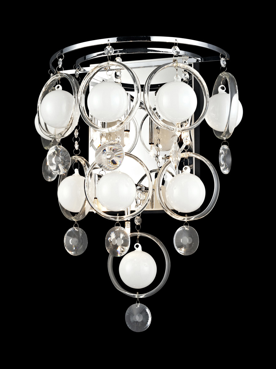 Bubbles 6 Light 12 inch Chrome Wall Sconce Wall Light