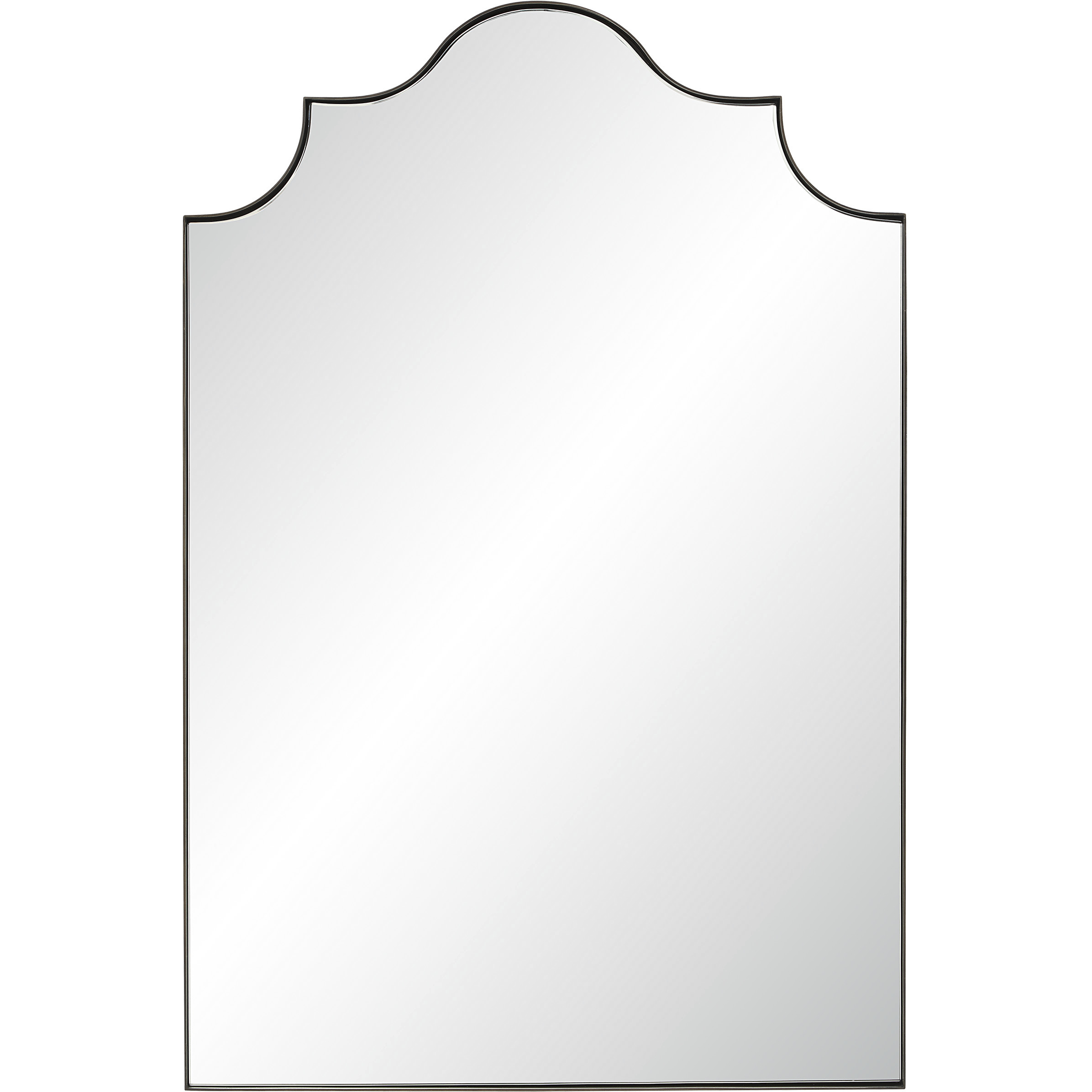 Romina 36 X 24 inch Aged Brass Wall Mirror