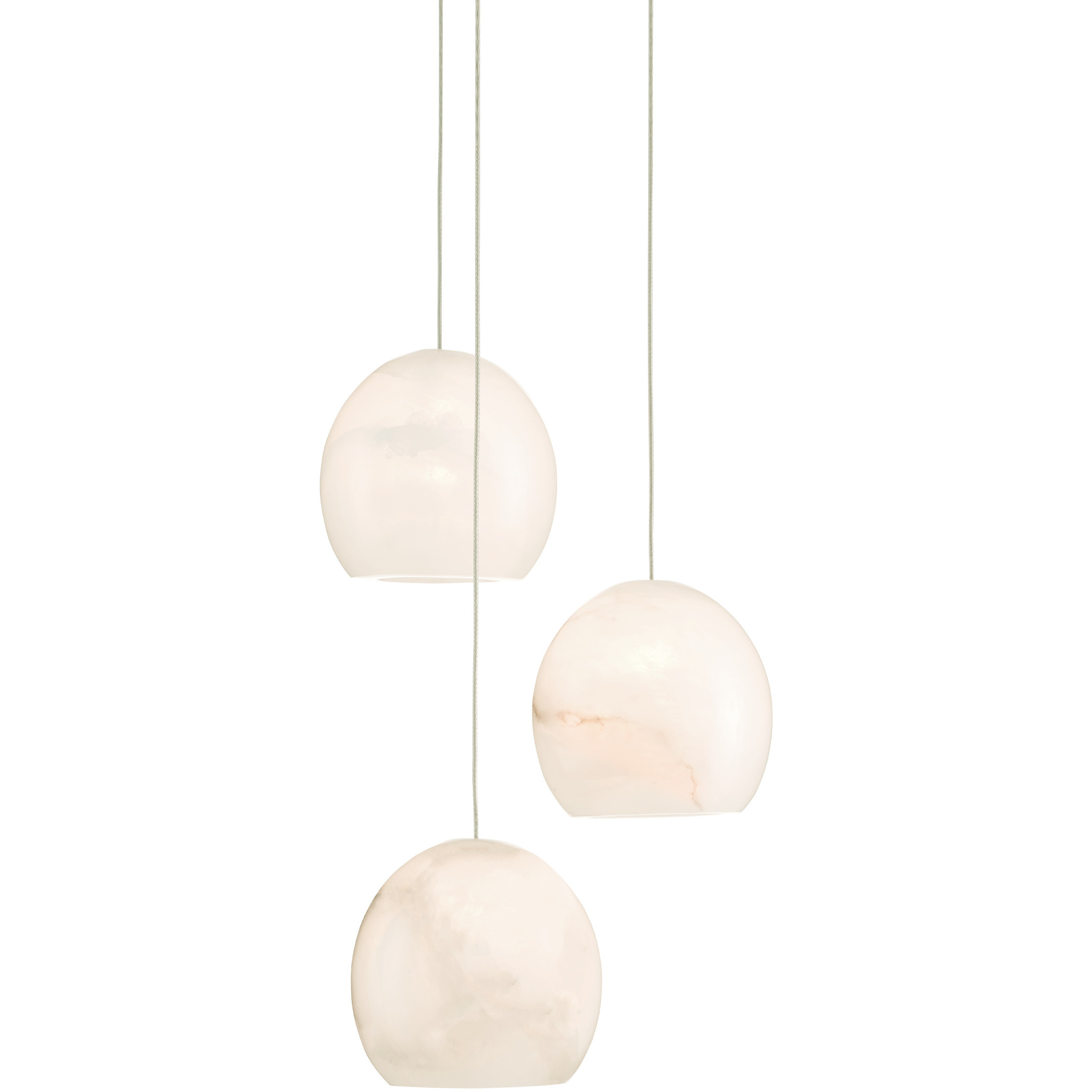 Lazio 3 Light 10.5 inch Silver Multi-Drop Pendant Ceiling Light