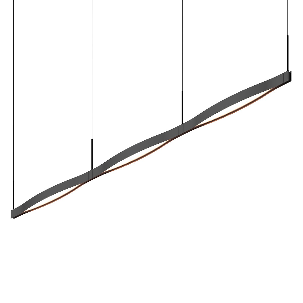 Ola LED 82 inch Satin Black Pendant Ceiling Light