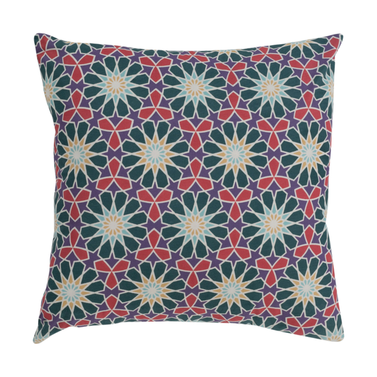 Francesco 18 X 18 inch Dark Green and Bright Red Pillow Kit