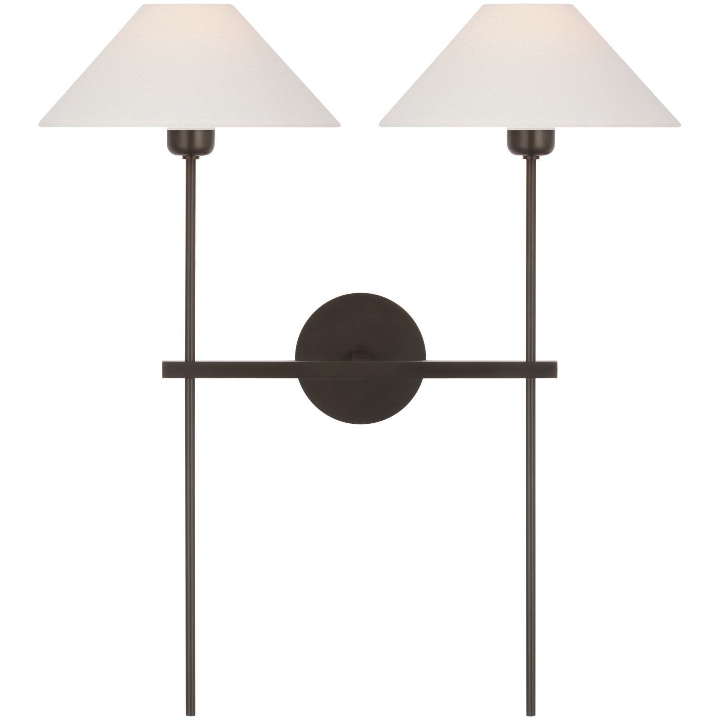 J. Randall Powers Hackney LED 23 inch Bronze Double Tail Sconce Wall Light