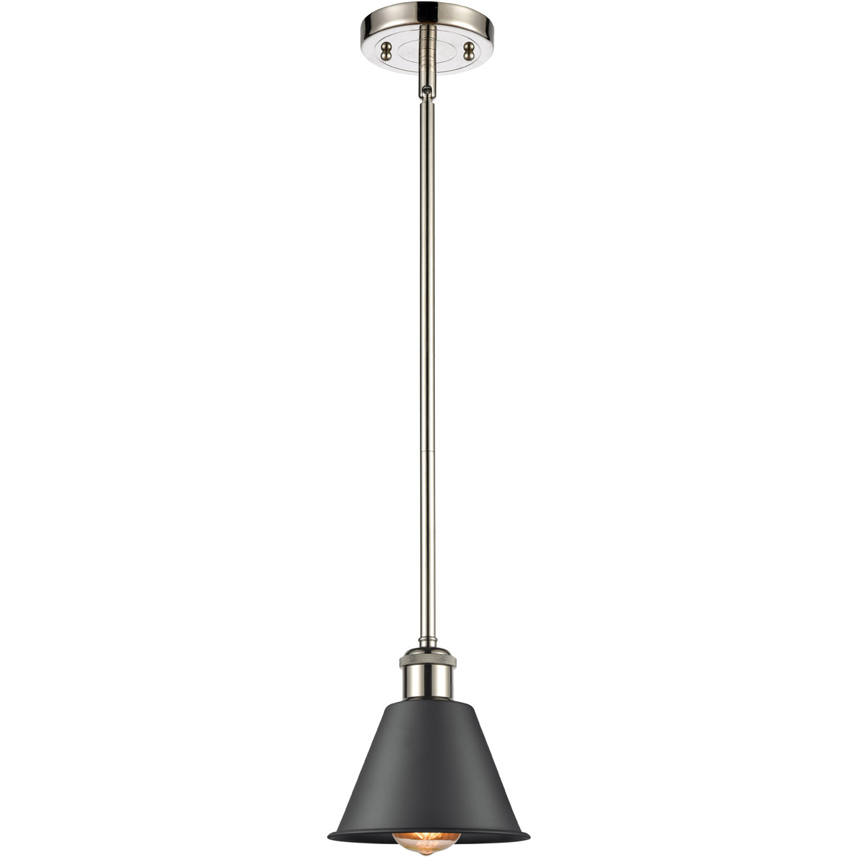 Ballston Smithfield 1 Light 7 inch Polished Nickel Mini Pendant Ceiling Light