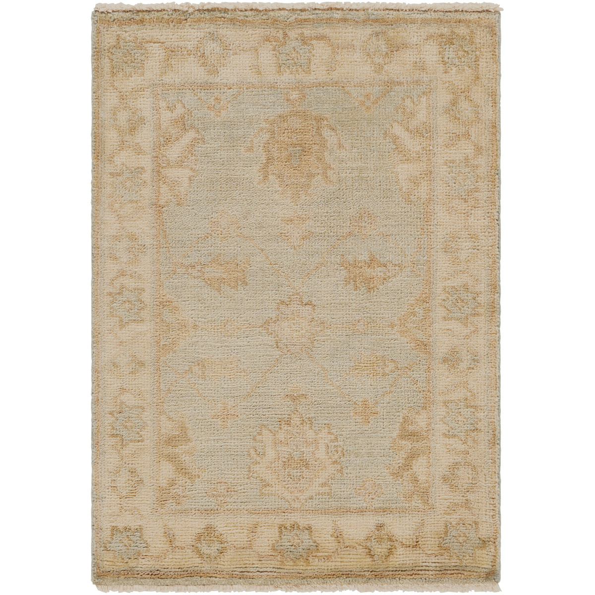 Hillcrest 36 X 24 inch Butter/Sea Foam/Tan/Cream Rugs, Wool