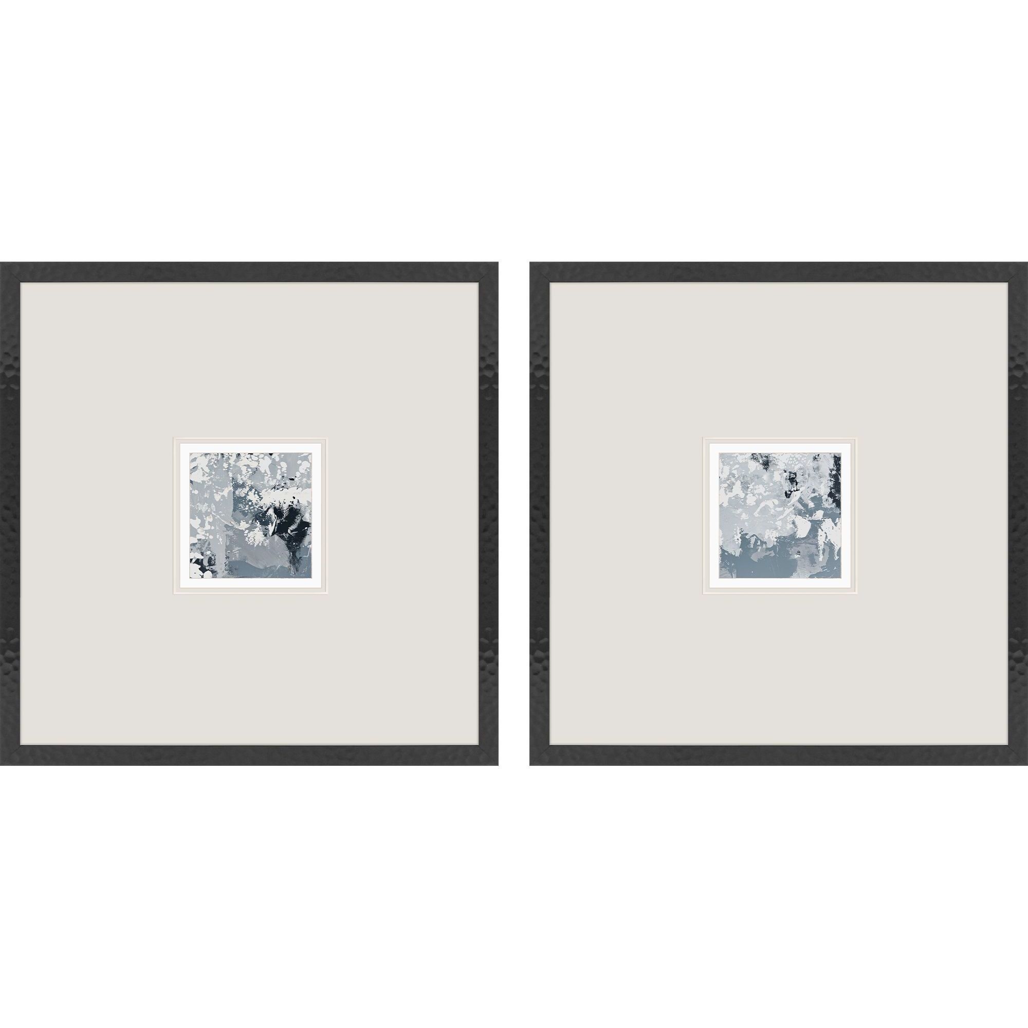 Slate Piano Blue and Gray and White Framed Art, Propac