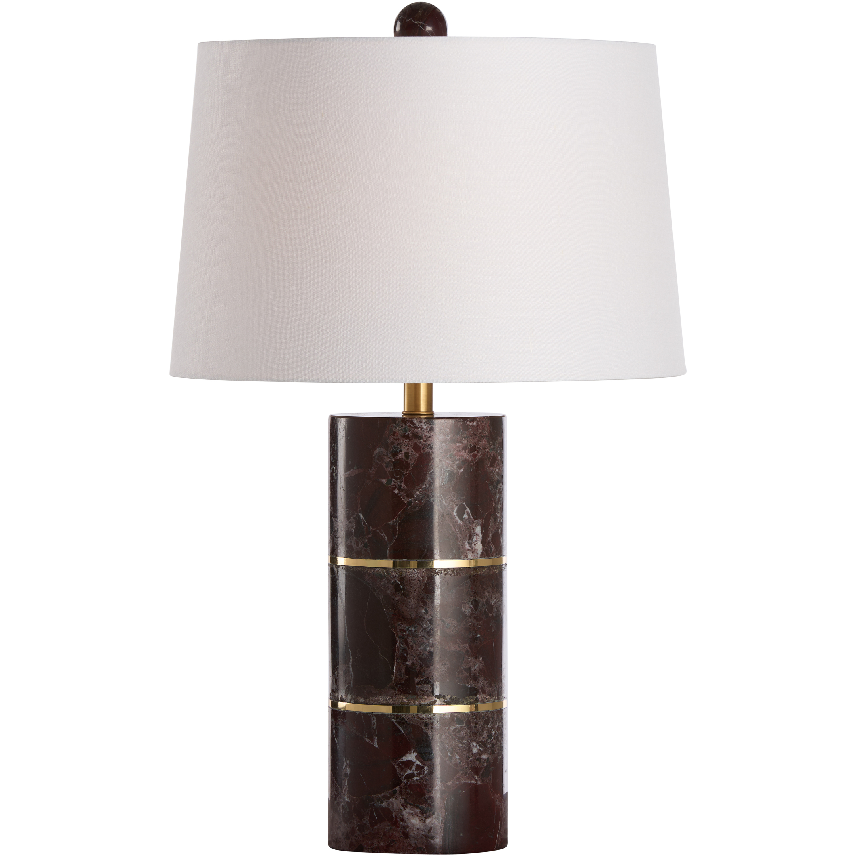 Kamden 20 inch 100.00 watt Red and Gold Table Lamp Portable Light