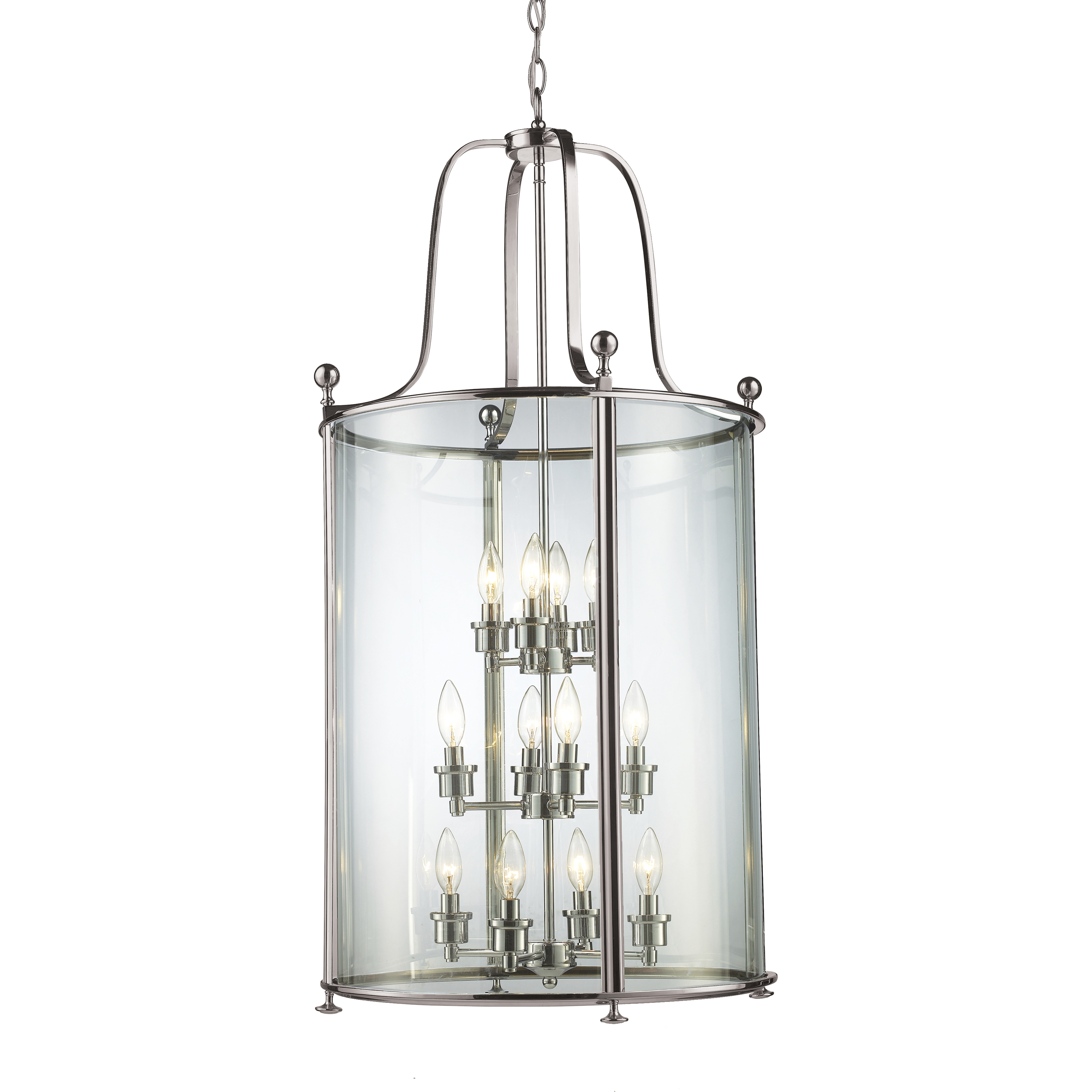 Wyndham 12 Light 21.5 inch Brushed Nickel Chandelier Ceiling Light