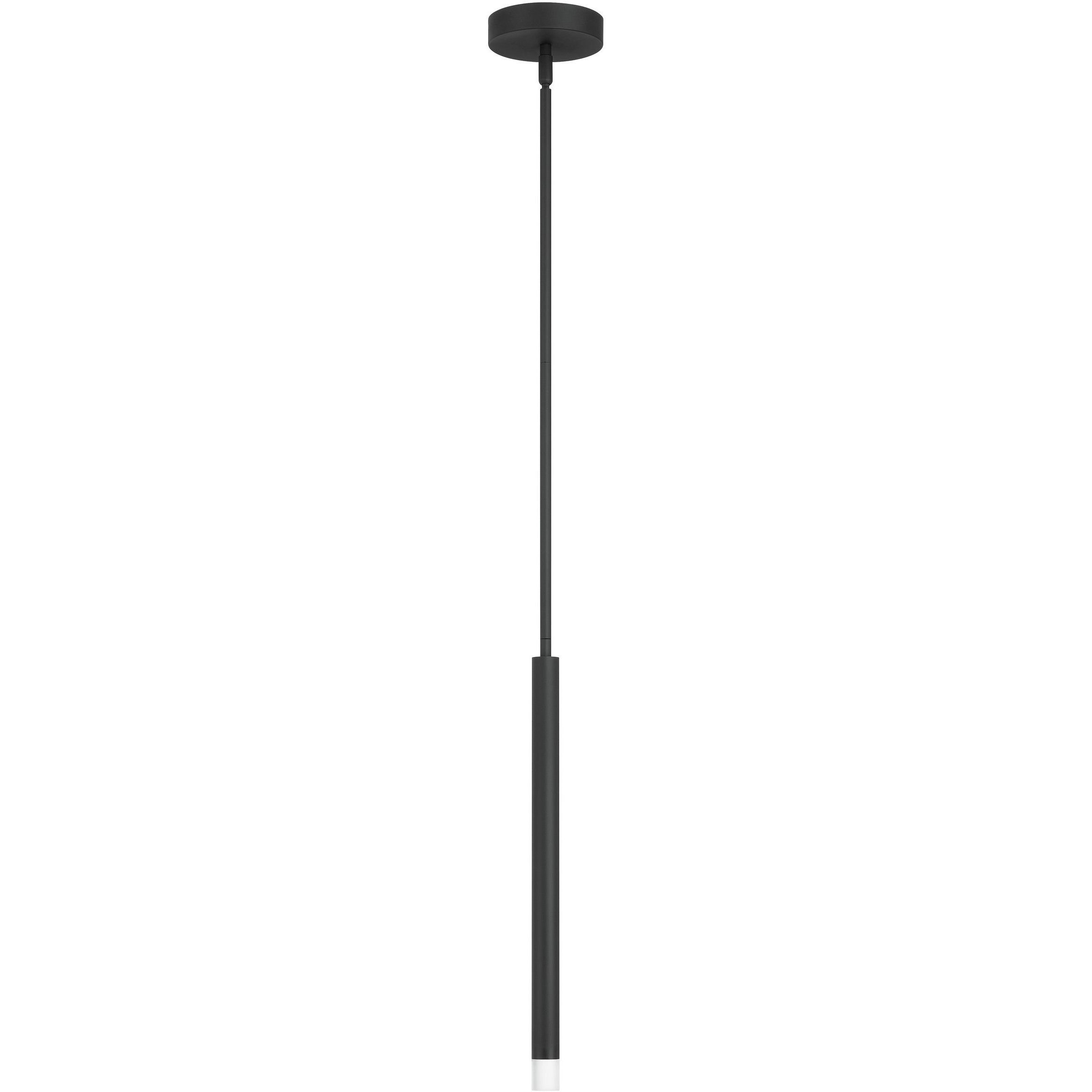 Manhattan LED 1.25 inch Matte Black Pendant Ceiling Light