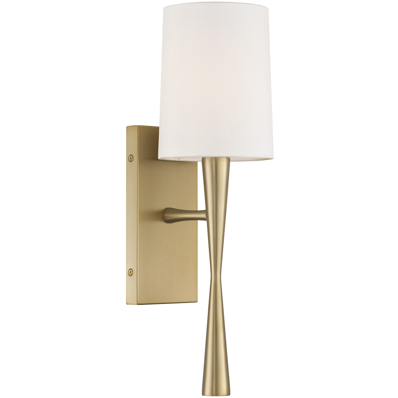 Trenton Bath Sconce Wall Light in Aged Brass