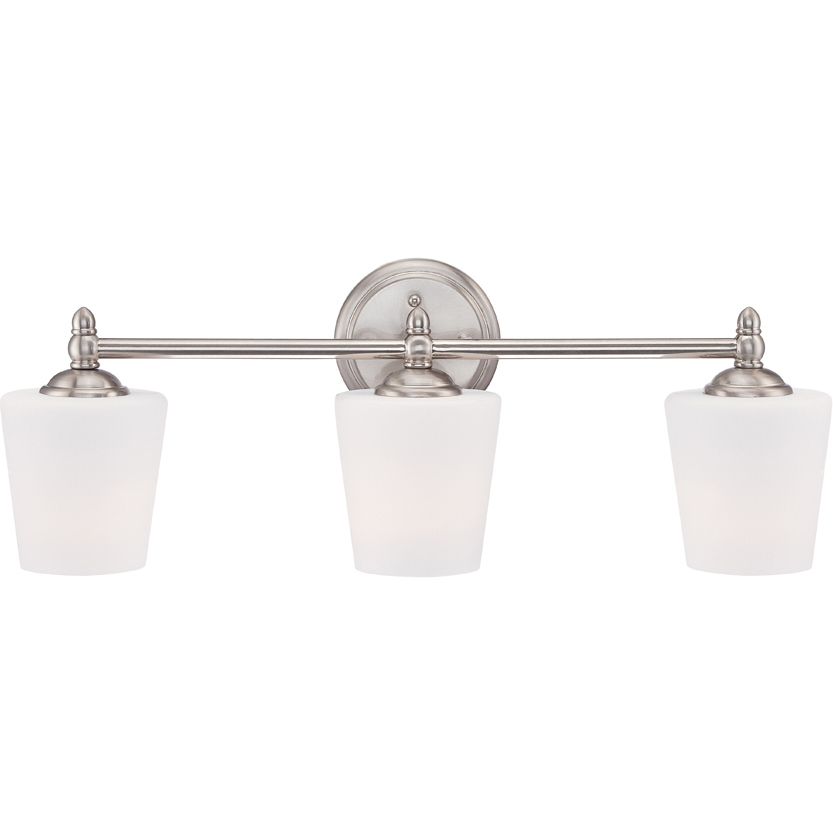 Darcy 3 Light 25 inch Brushed Nickel Bath Bar Wall Light