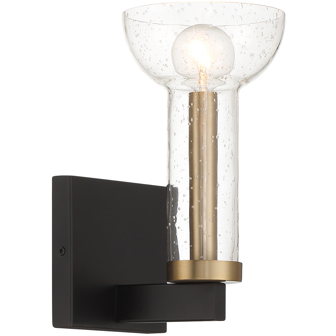 Nova 1 Light 5 inch Matte Black Wall Sconce Wall Light