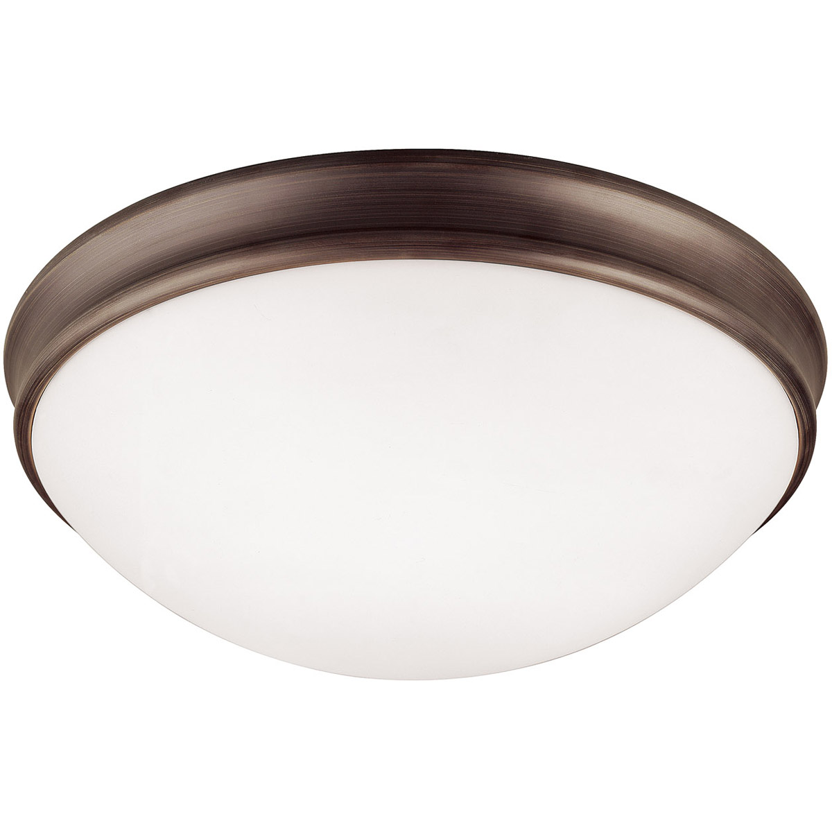 Hansen 3 Light 14 inch Oil Rubbed Bronze Flush Mount Ceiling Light