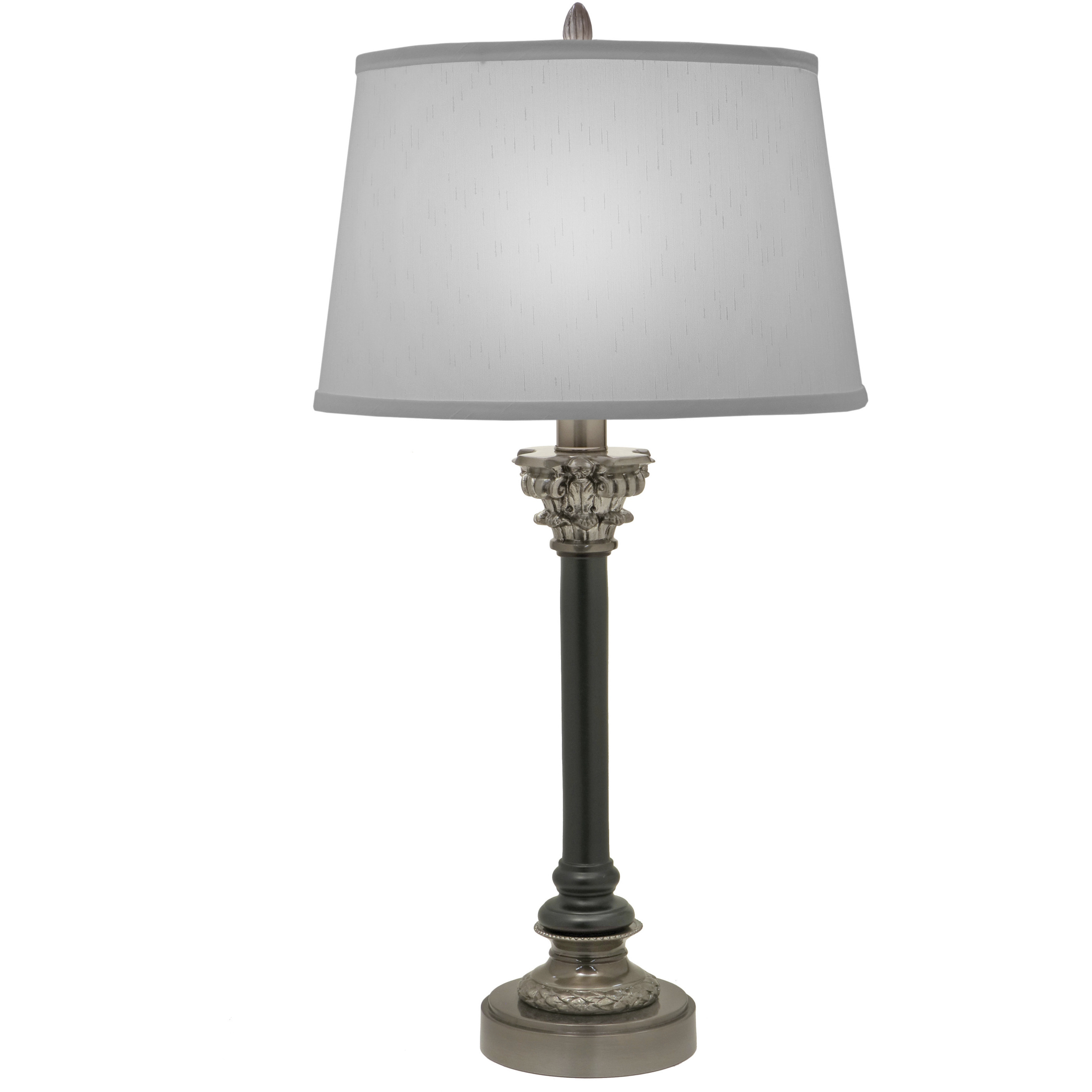 Ellie 33 inch 100 watt Antique Nickel Table Lamp Portable Light