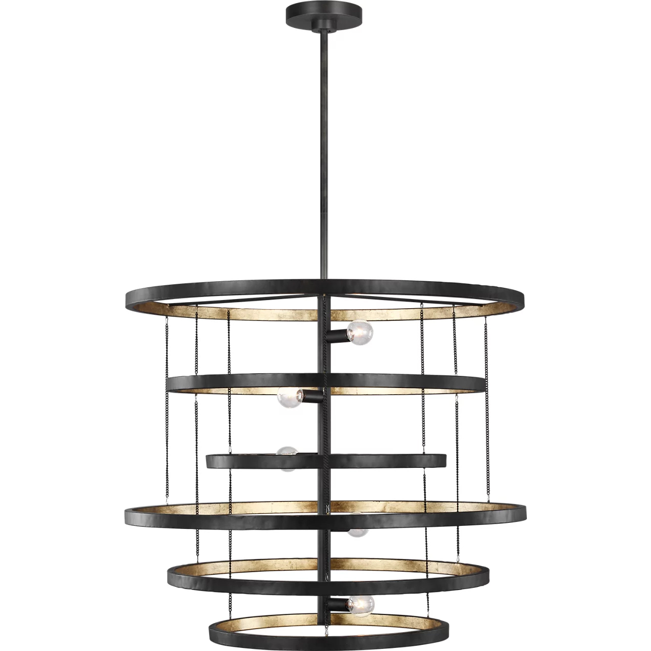 Celeste 8 Light 24 inch Aged Iron Chandelier Ceiling Light, Large