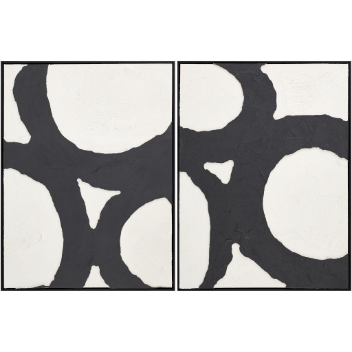 Circulos Matte100 and Hand Painted100 Framed Art