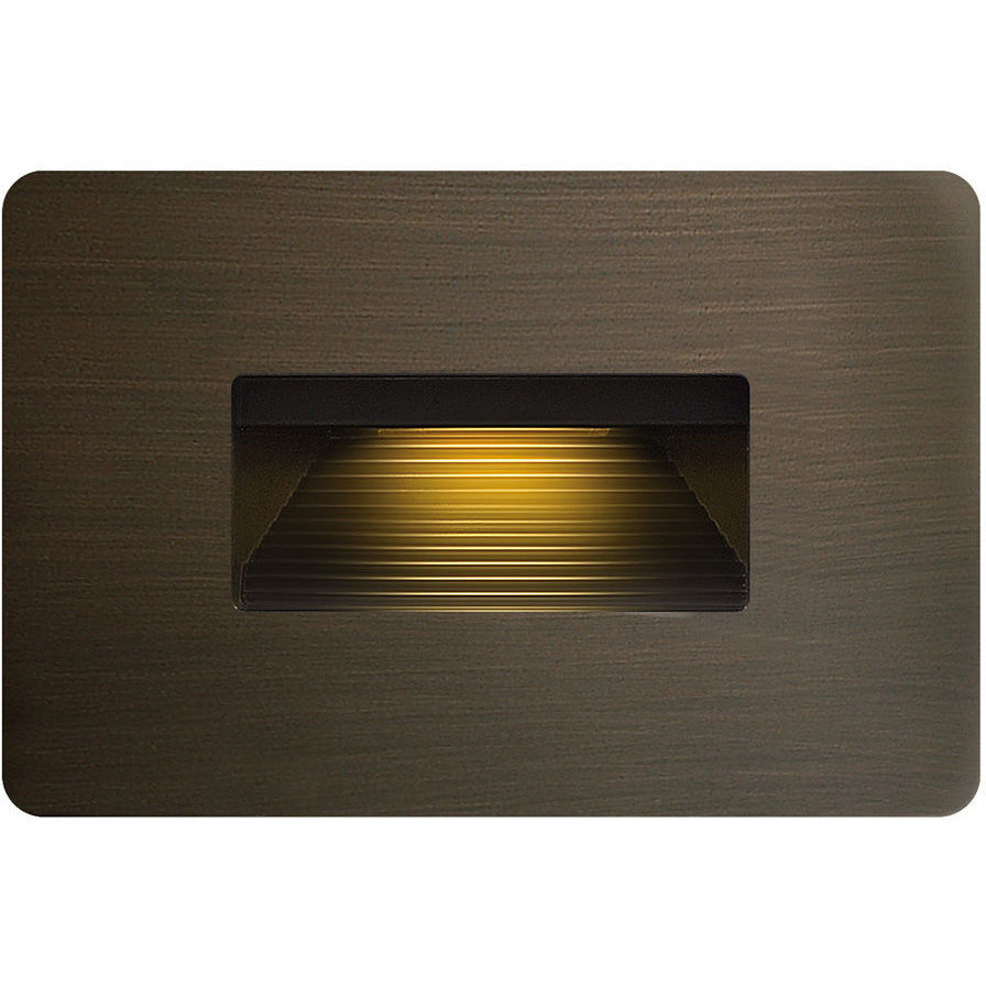 Luna 12v 3.80 watt Matte Bronze Landscape Step Light, Horizontal
