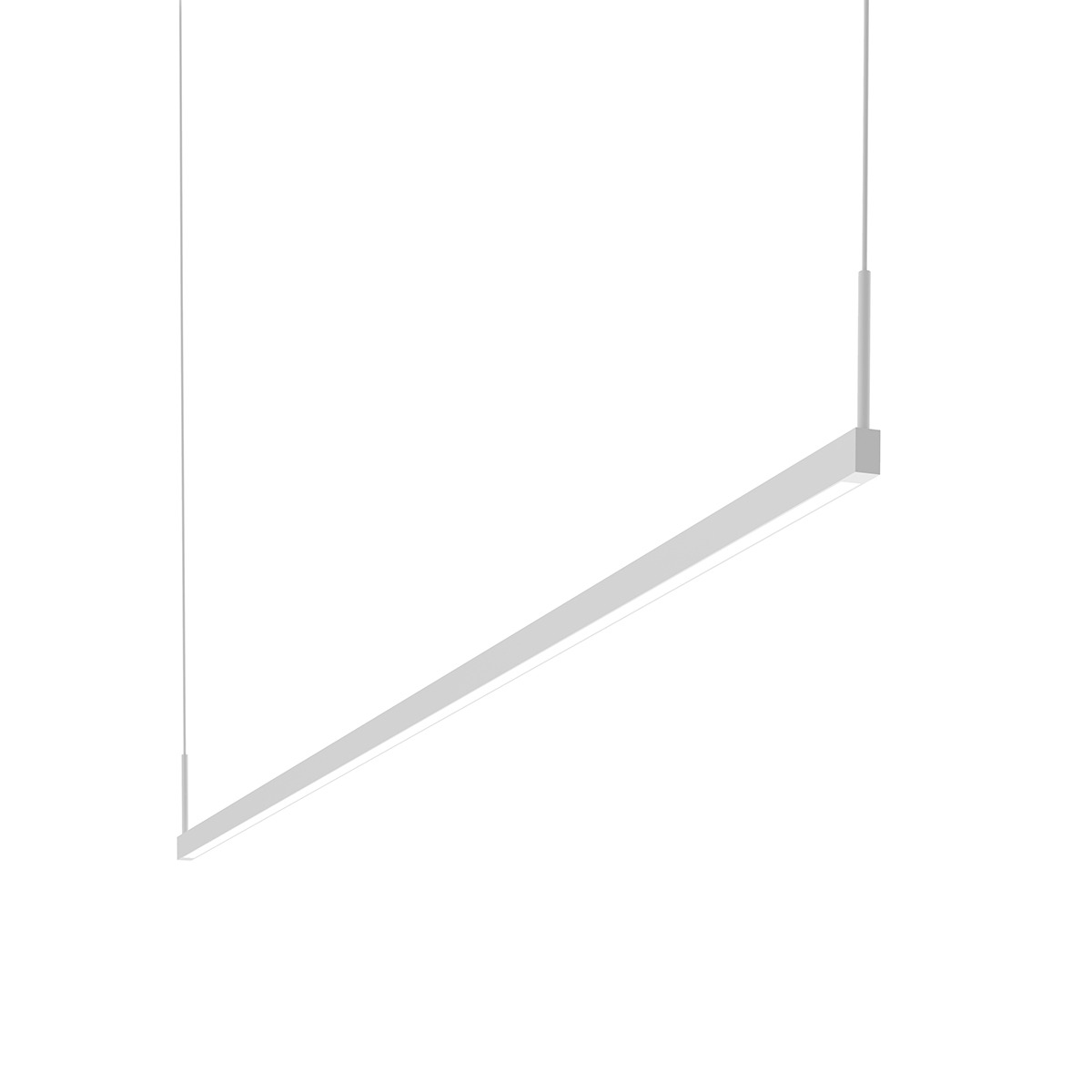 Thin-Line LED 72 inch Satin White Pendant Ceiling Light
