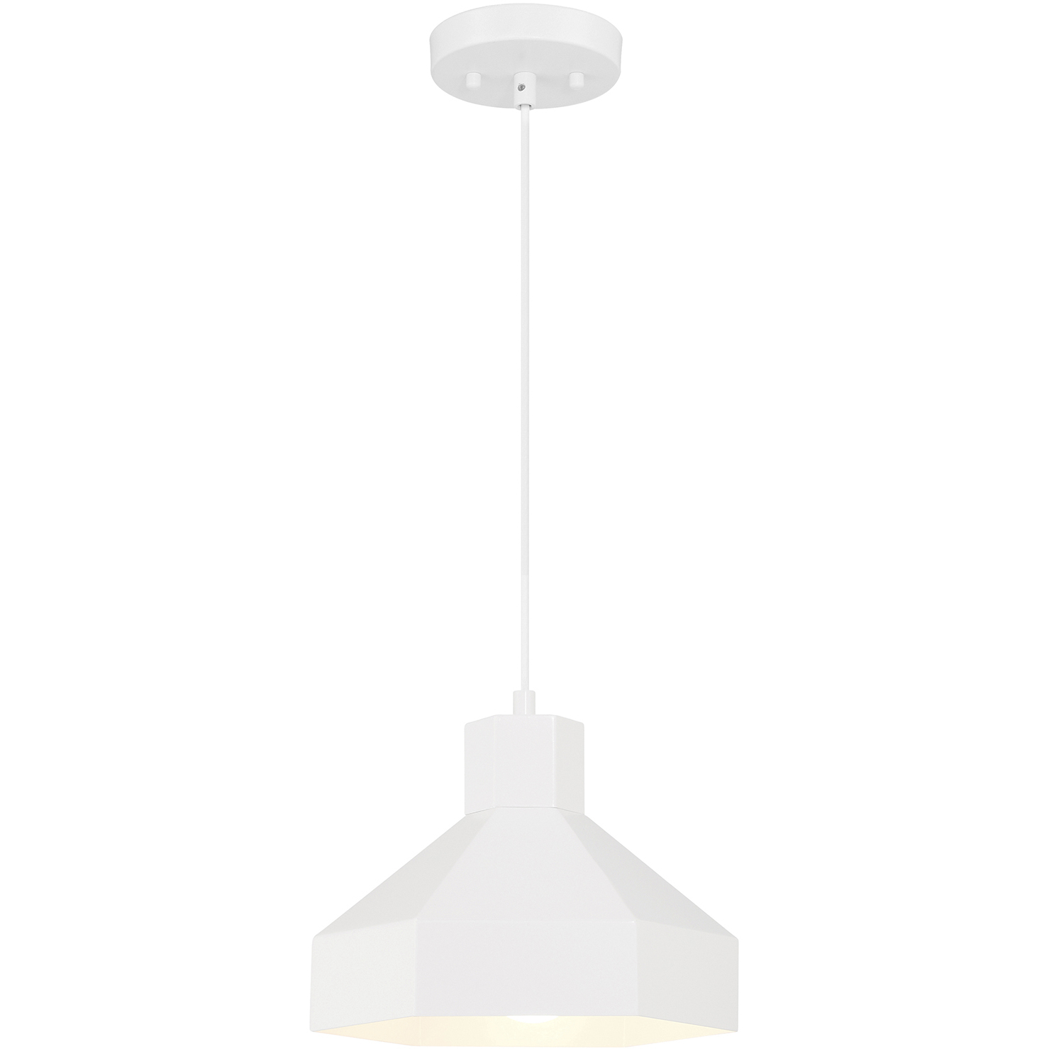 Poly LED 11 inch Matte White Pendant Ceiling Light