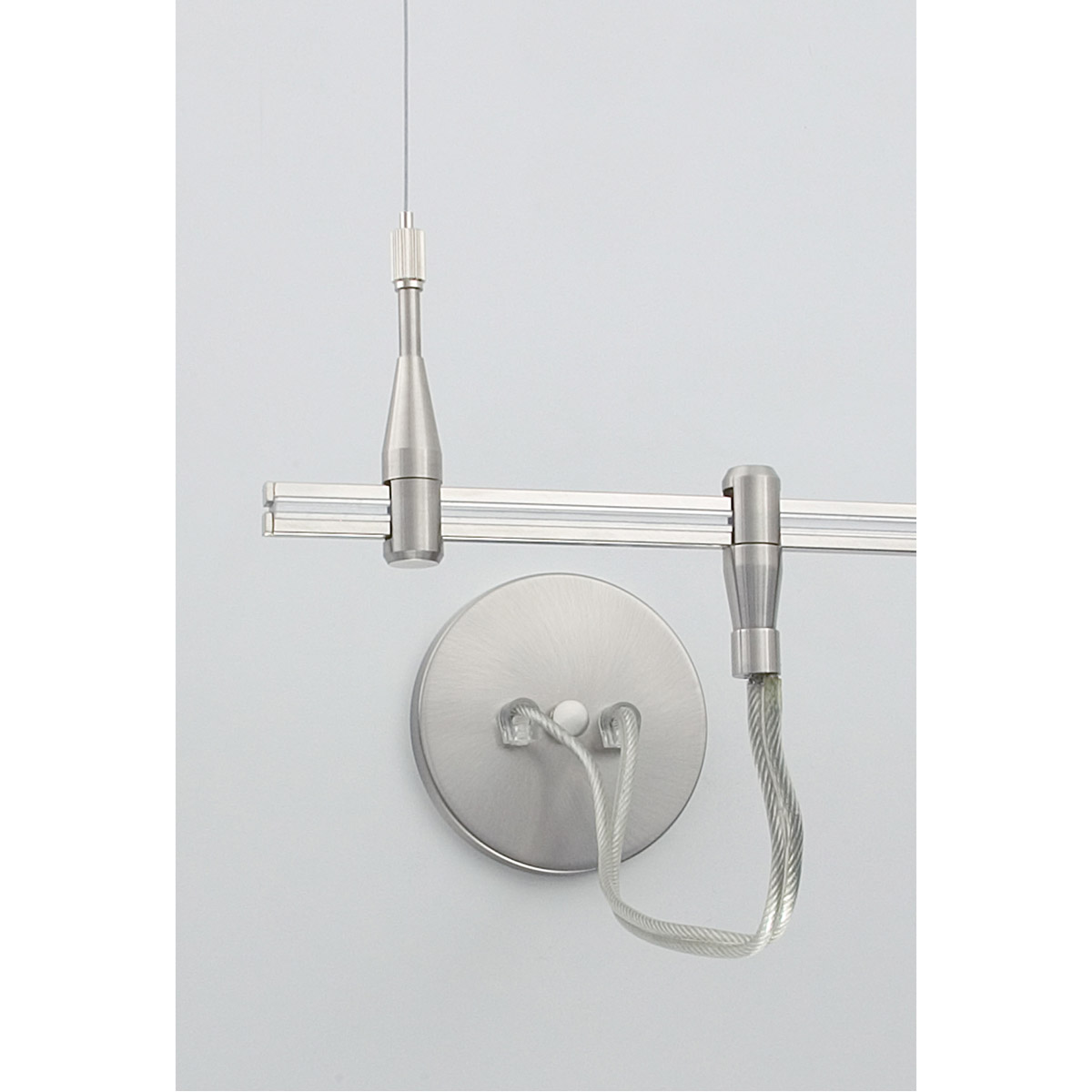 Monorail Chrome Rail Center Single-Feed Ceiling Light