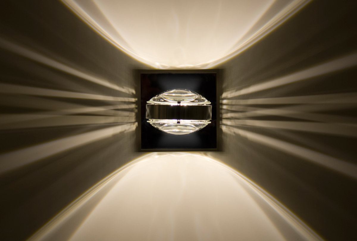 Optos 1 Light 5 inch Chrome Wall Sconce Wall Light in Halogen, Clear Glass