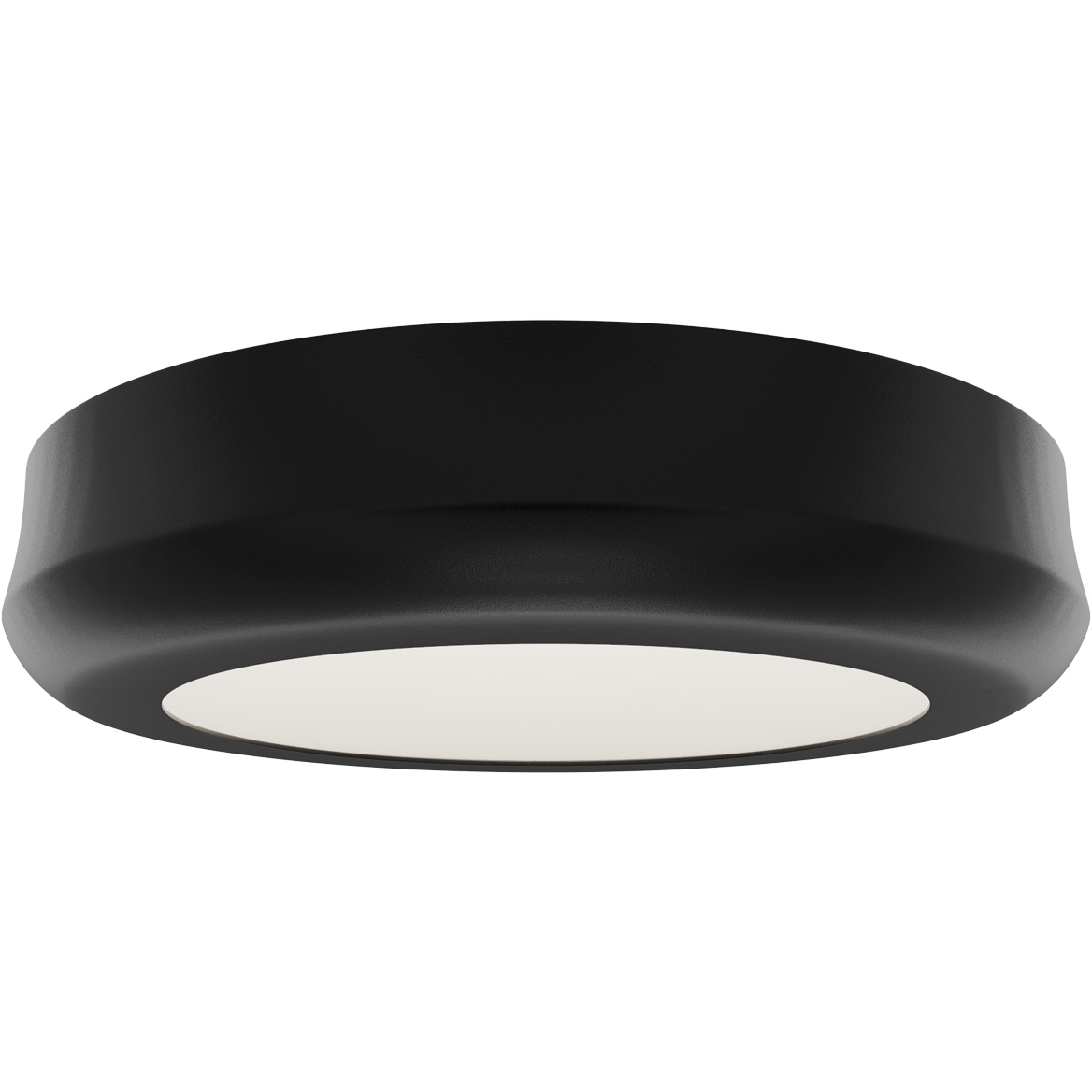 Parthenon LED 5 inch Black Flush Mount Ceiling Light in 2700K, dweLED