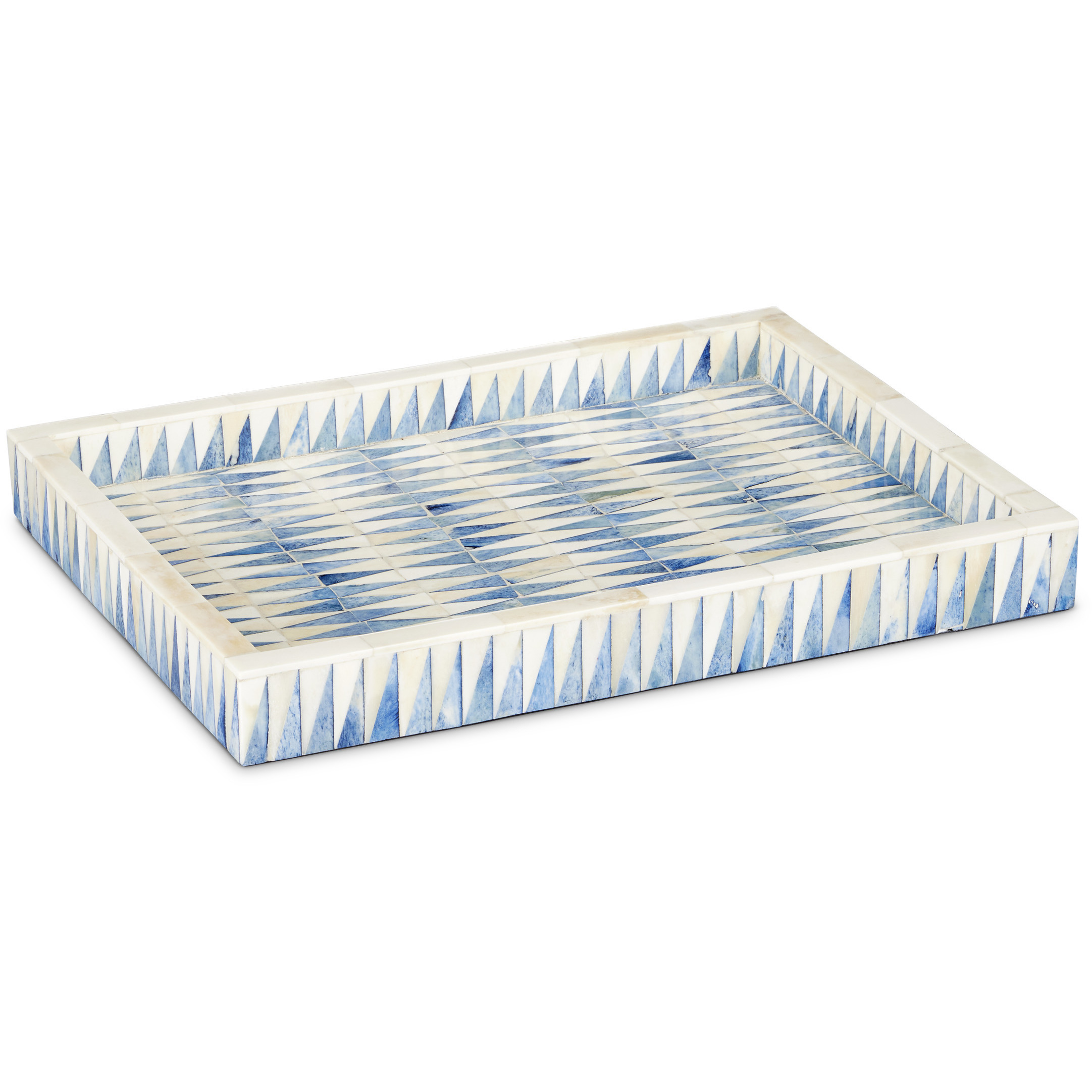 Nadene Blue and White Tray