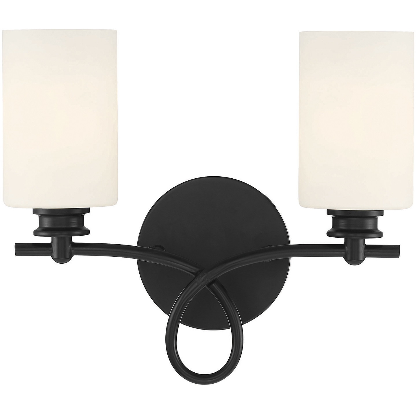 Woodbury 2 Light 14 inch Black Vanity Light Wall Light
