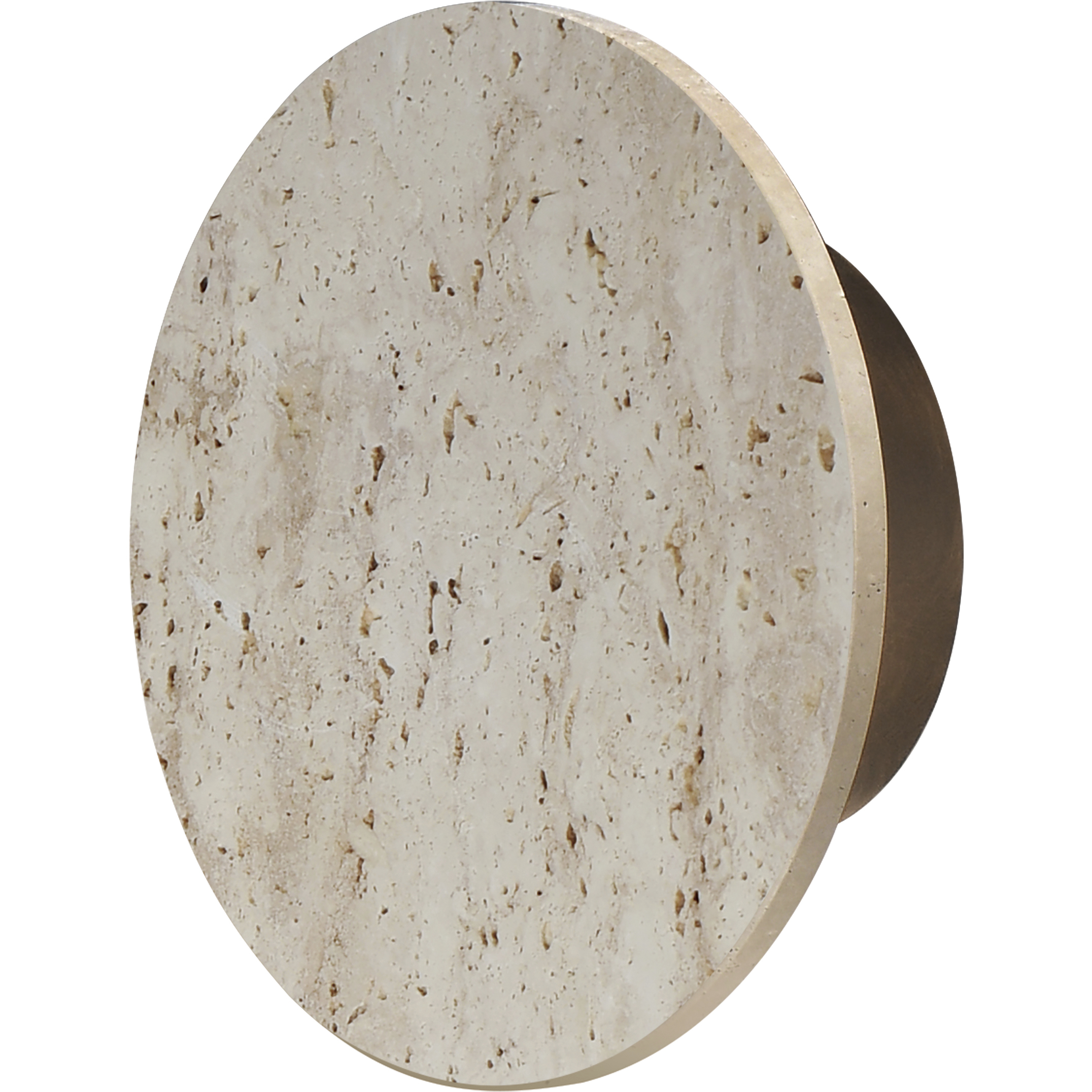 Discus LED 8.75 inch Travertine and Antique Bronze ADA Wall Sconce Wall Light