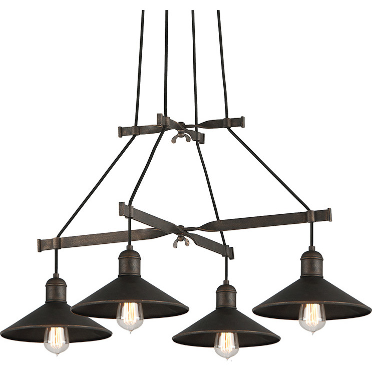 Mccoy 4 Light 34 inch Vintage Bronze Chandelier Ceiling Light
