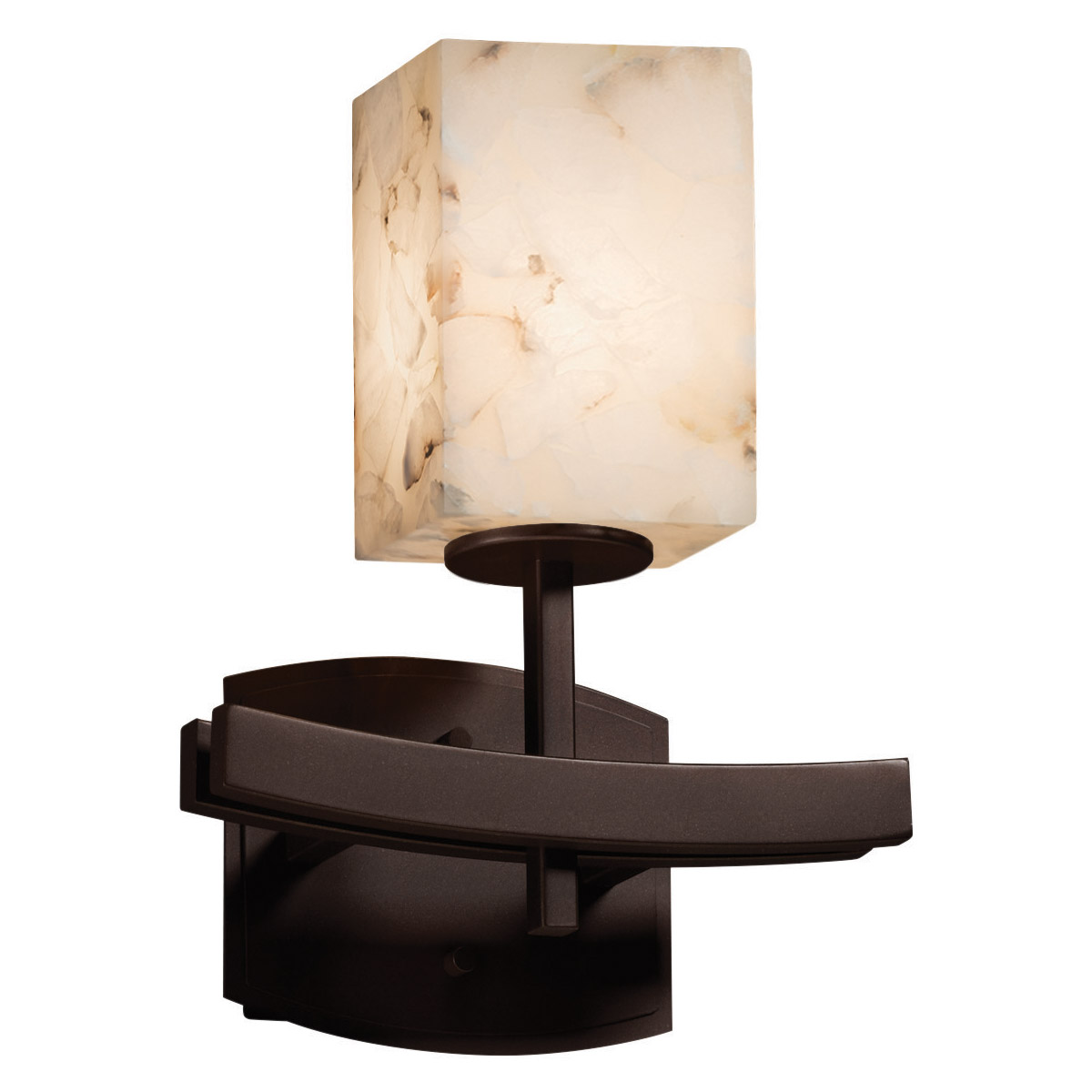 Alabaster Rocks LED 9 inch Dark Bronze Wall Sconce Wall Light
