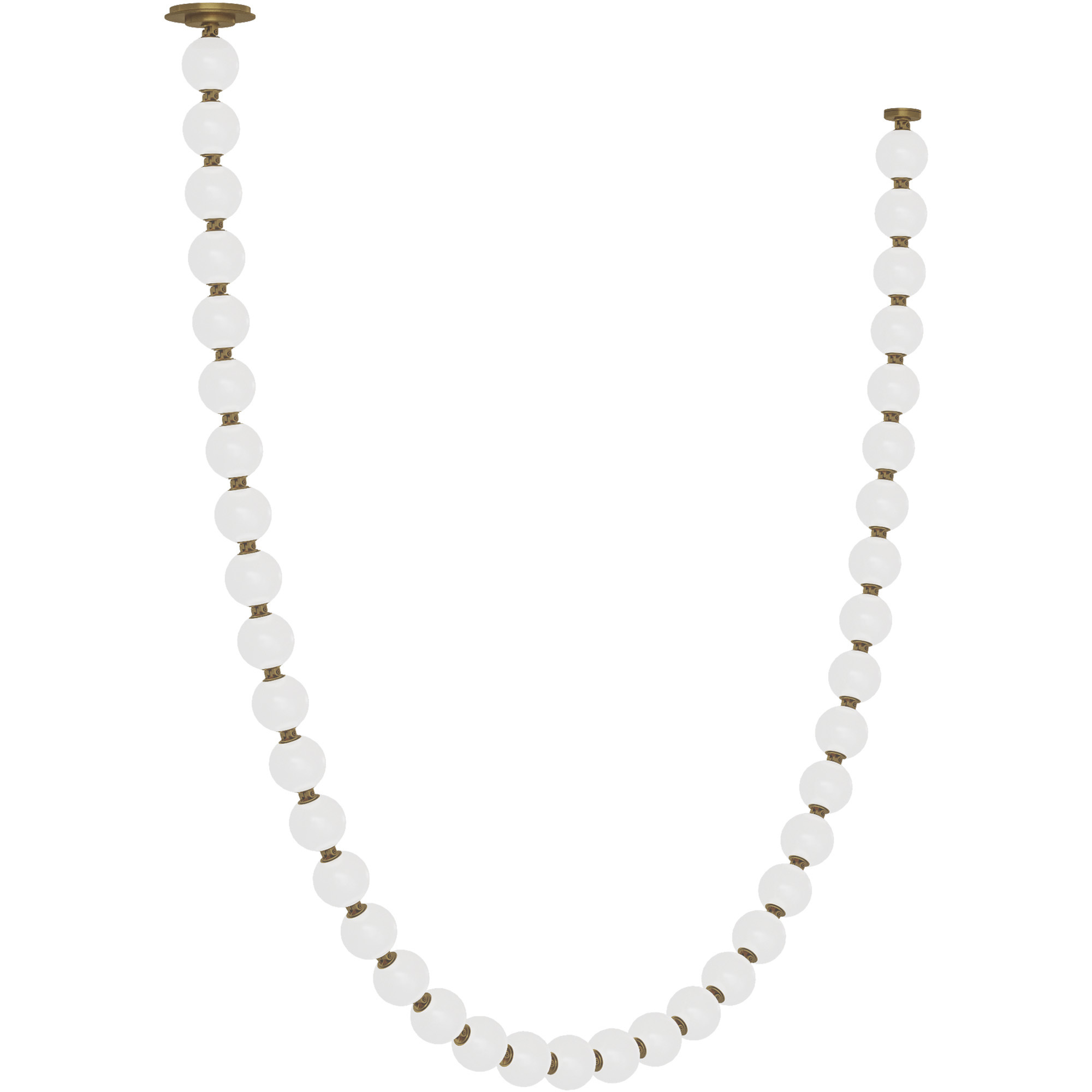 Sean Lavin Perle LED 2.8 inch Natural Brass Chandelier Ceiling Light in 2700K, Remote 277V