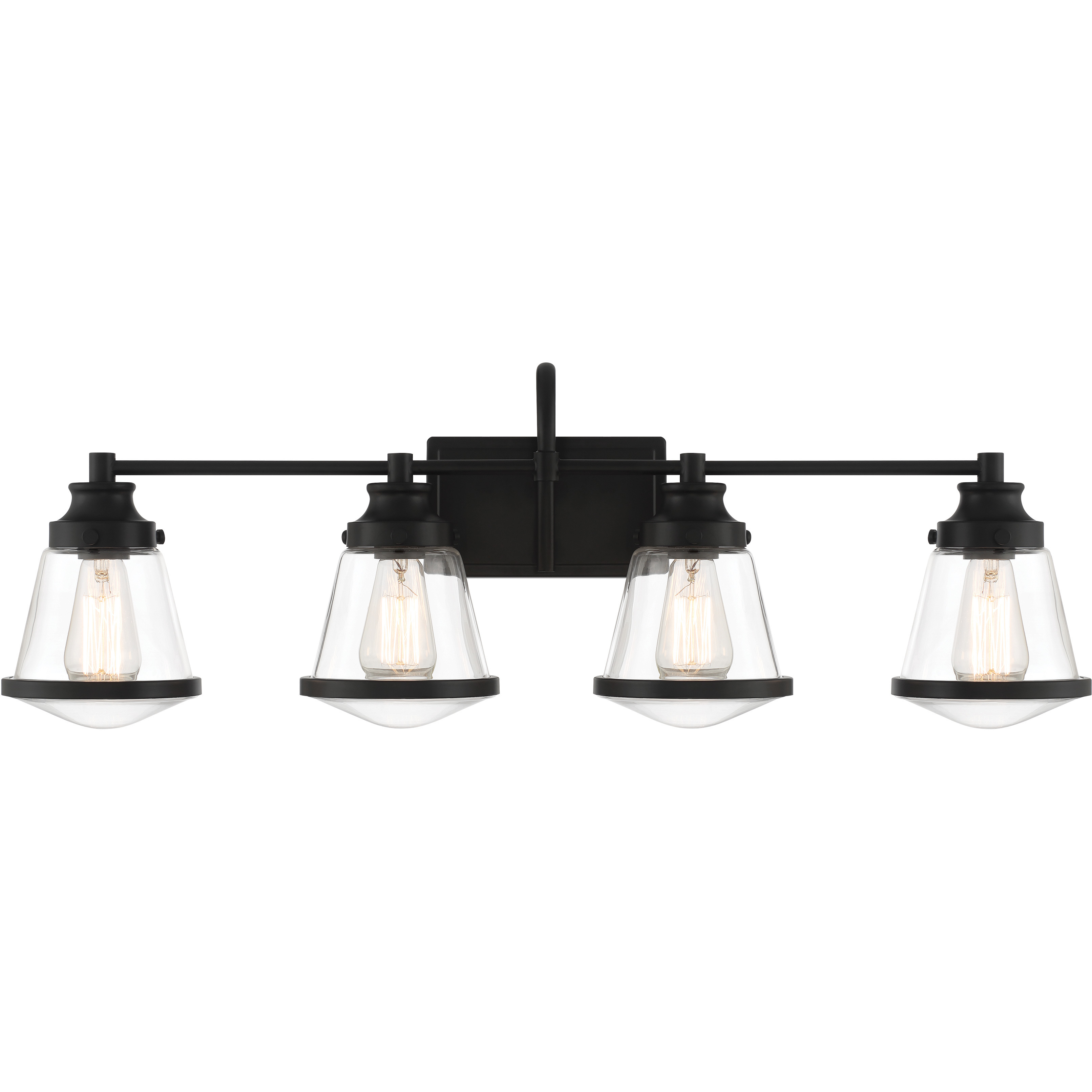 Mannsdale 4 Light 33 inch Coal Bath Vanity Wall Light