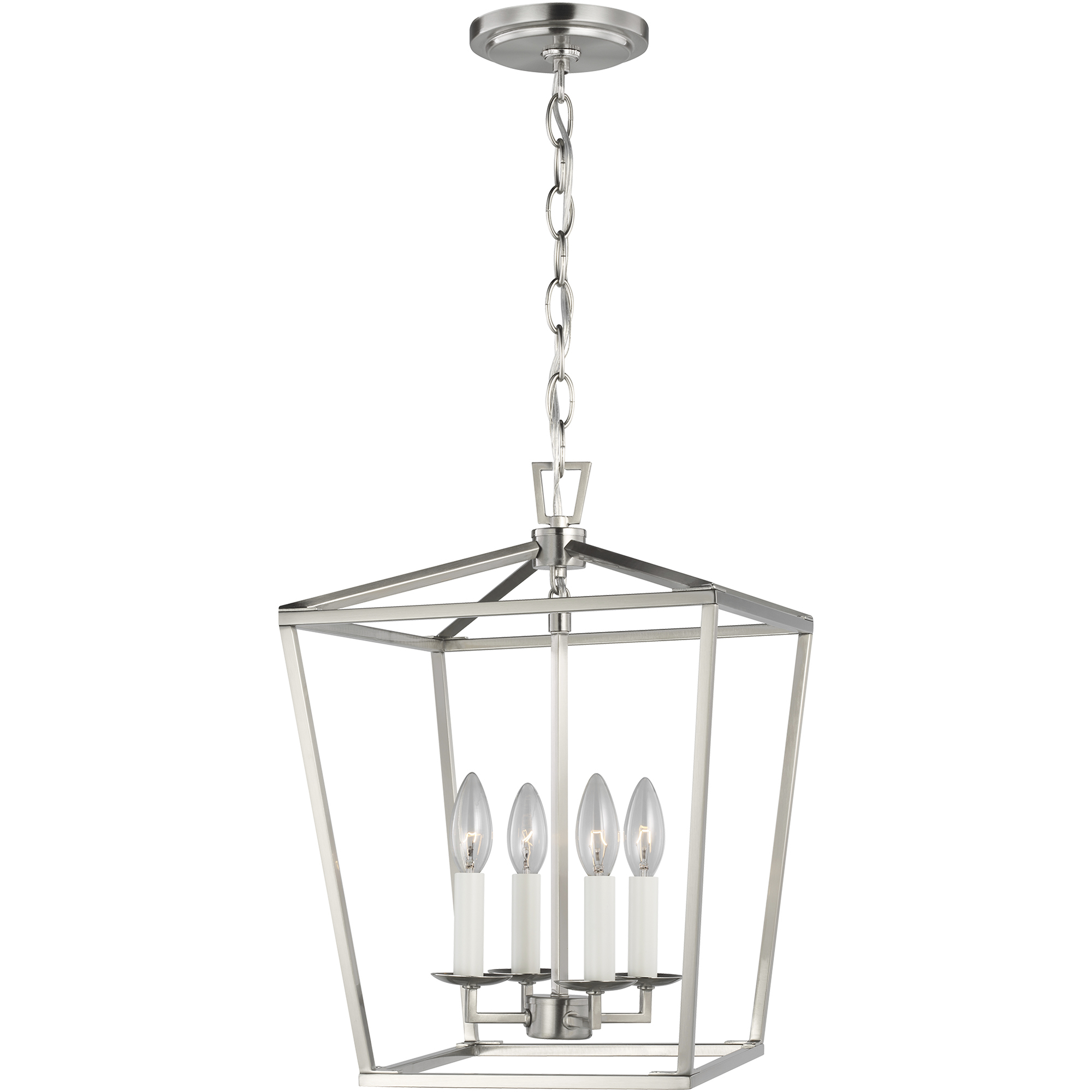 C&M by Chapman & Myers Dianna 4 Light 12.5 inch Brushed Nickel Pendant Ceiling Light