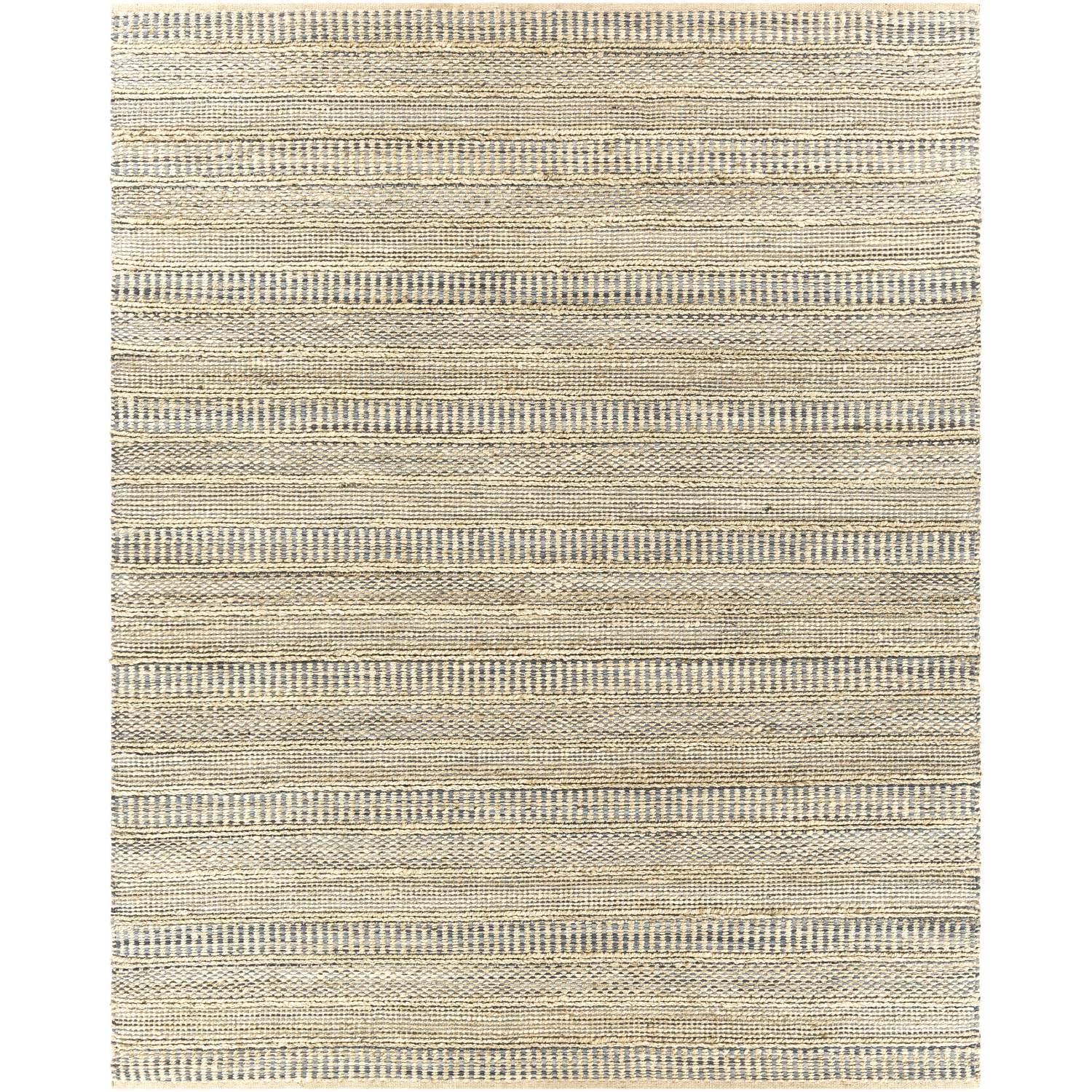 Aria 120 X 96 inch Denim/Dark Blue/Beige Handmade Rug in 8 x 10, Rectangle