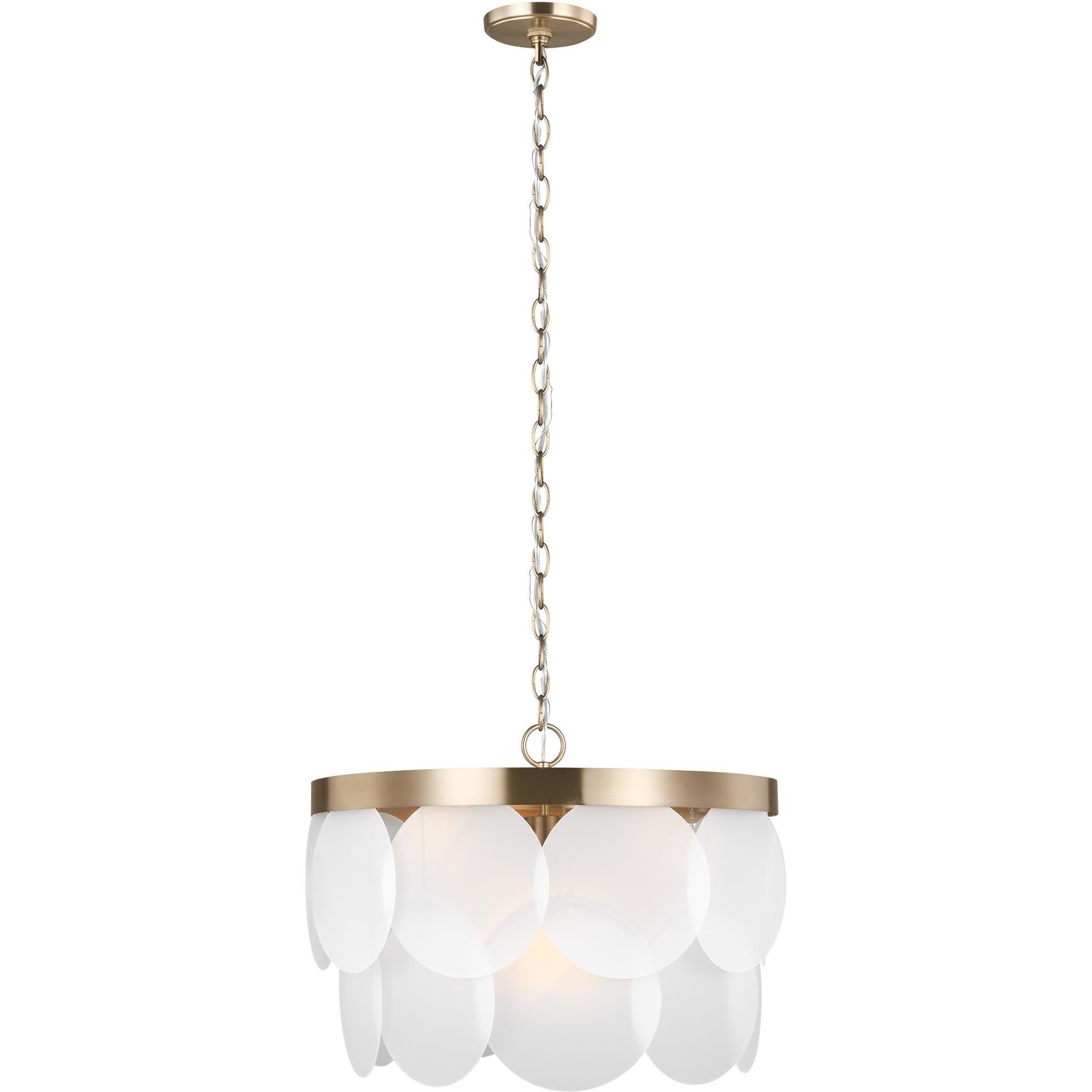 Sean Lavin Mellita 6 Light 21 inch Satin Brass Pendant Ceiling Light