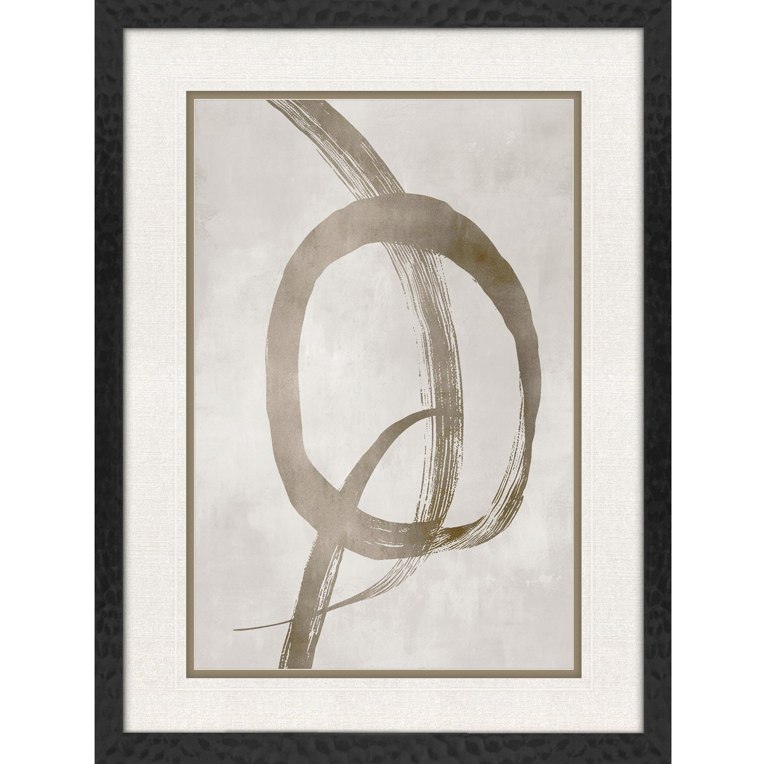 Twisting Paths / Winding Paths Metallic and Neutral Framed Art, Propac
