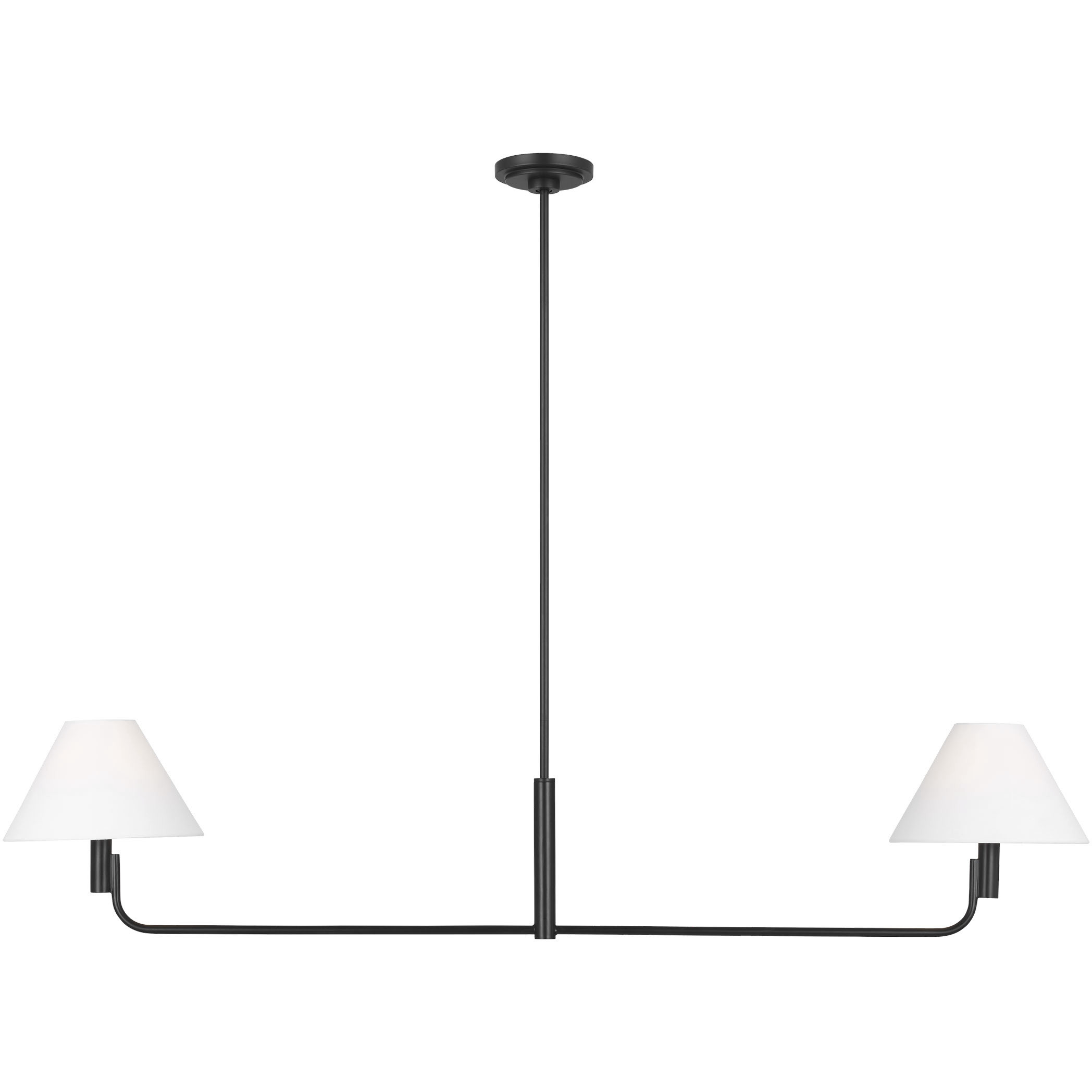 Sean Lavin Colfax 2 Light 54.5 inch Aged Iron Linear Chandelier Ceiling Light