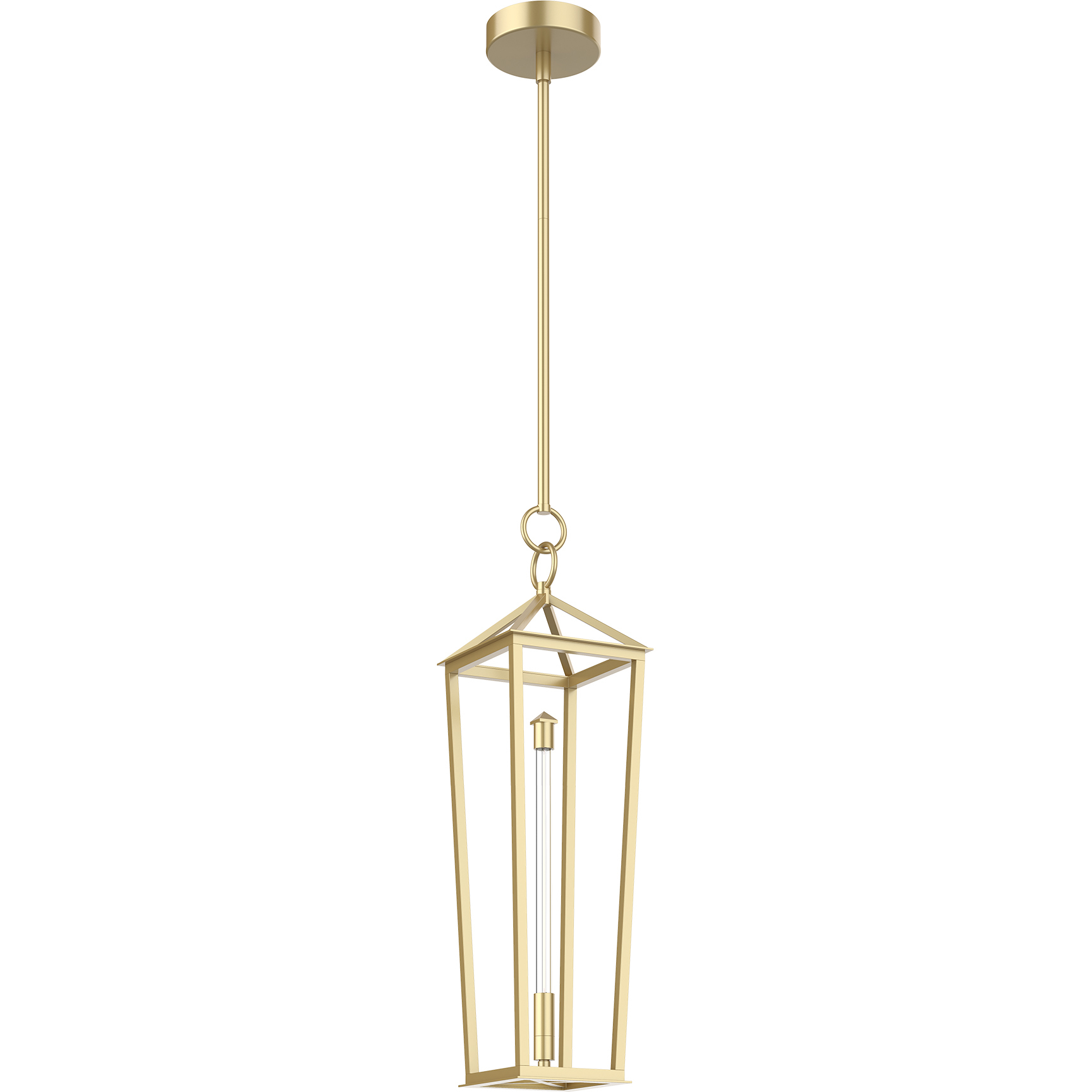 Delphine Pendant Ceiling Light in Natural Brass