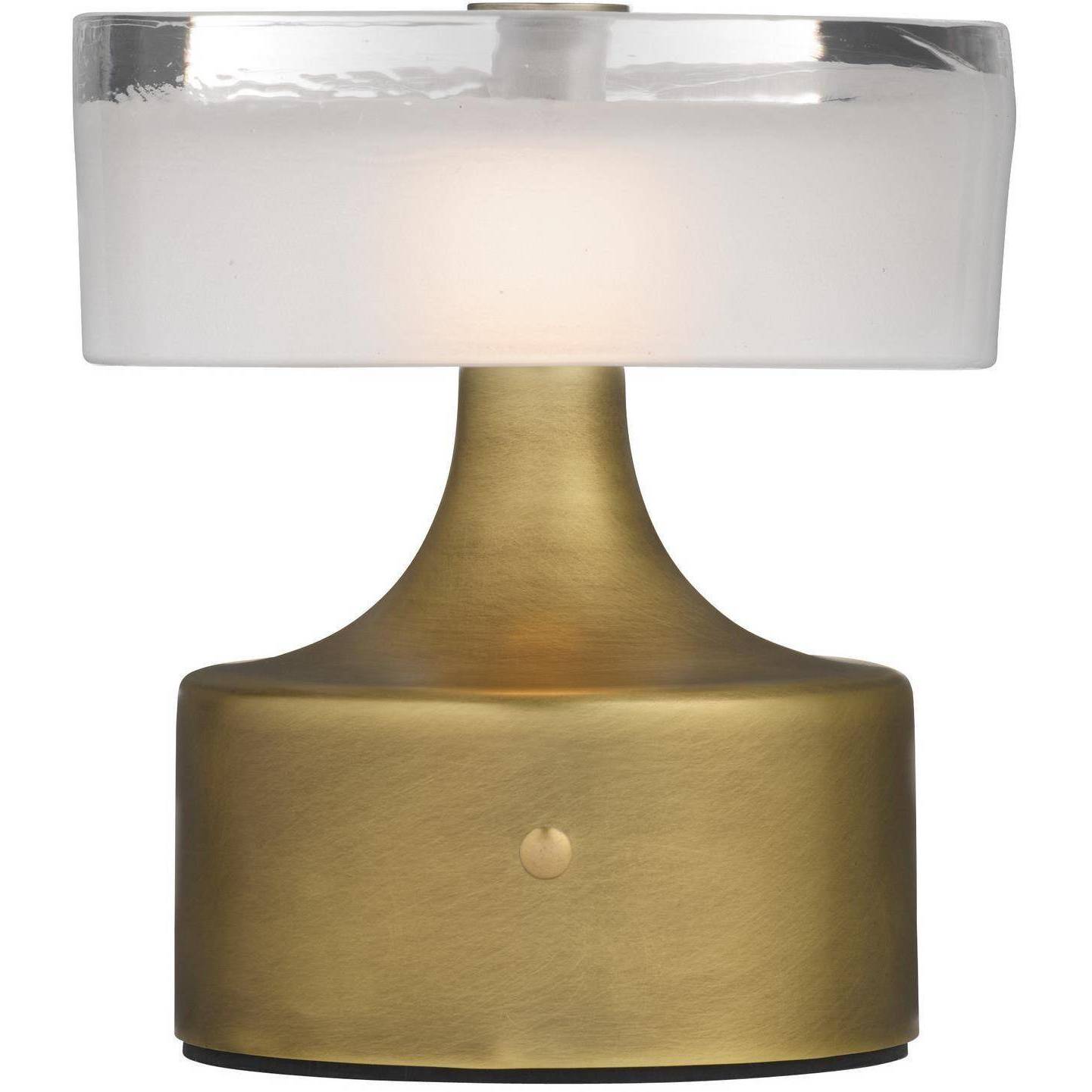 Verglas 7.5 inch 3 watt Antique Brass Rechargeable Accent Lamp Portable Light