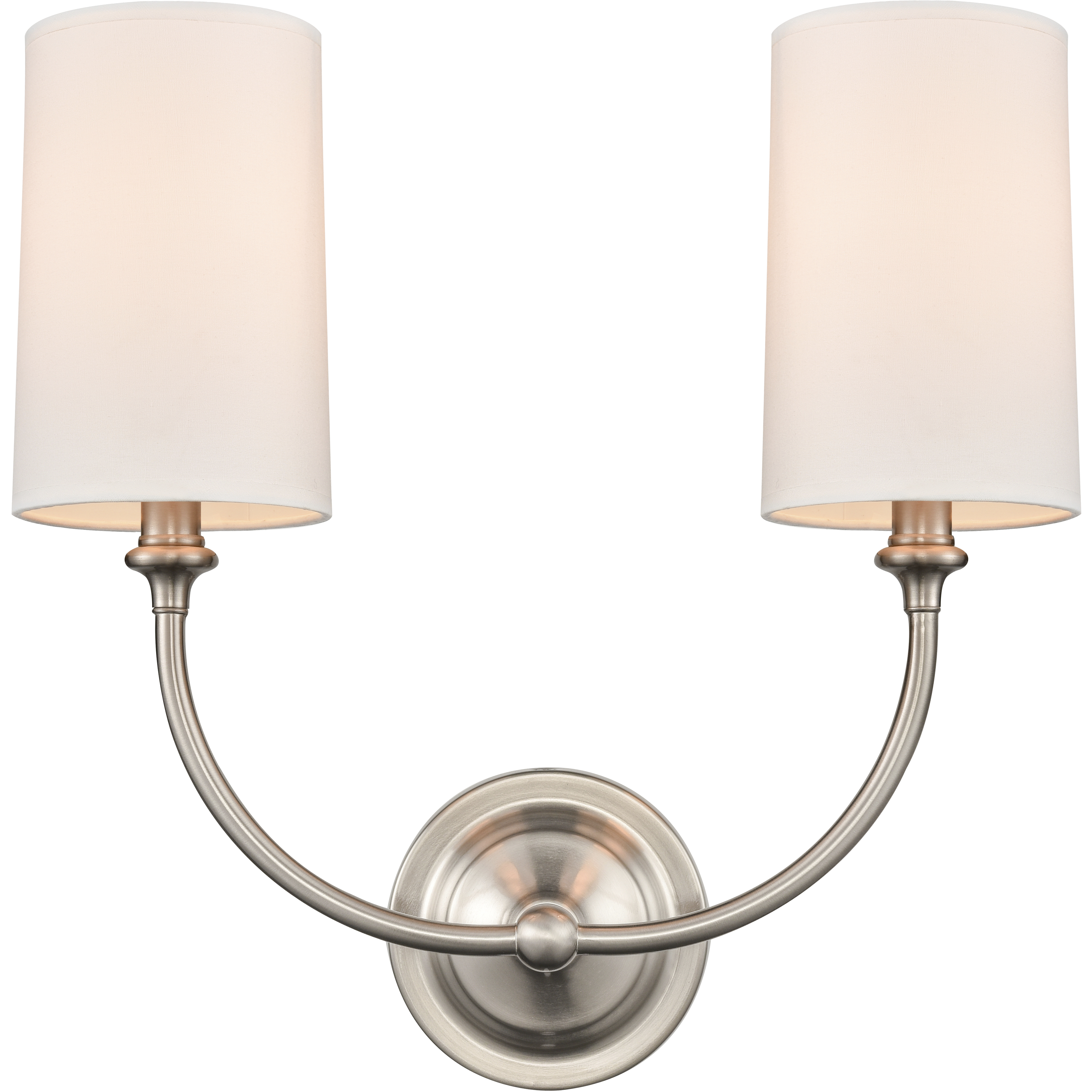 Giselle 2 Light 15 inch Brushed Satin Nickel Sconce Wall Light