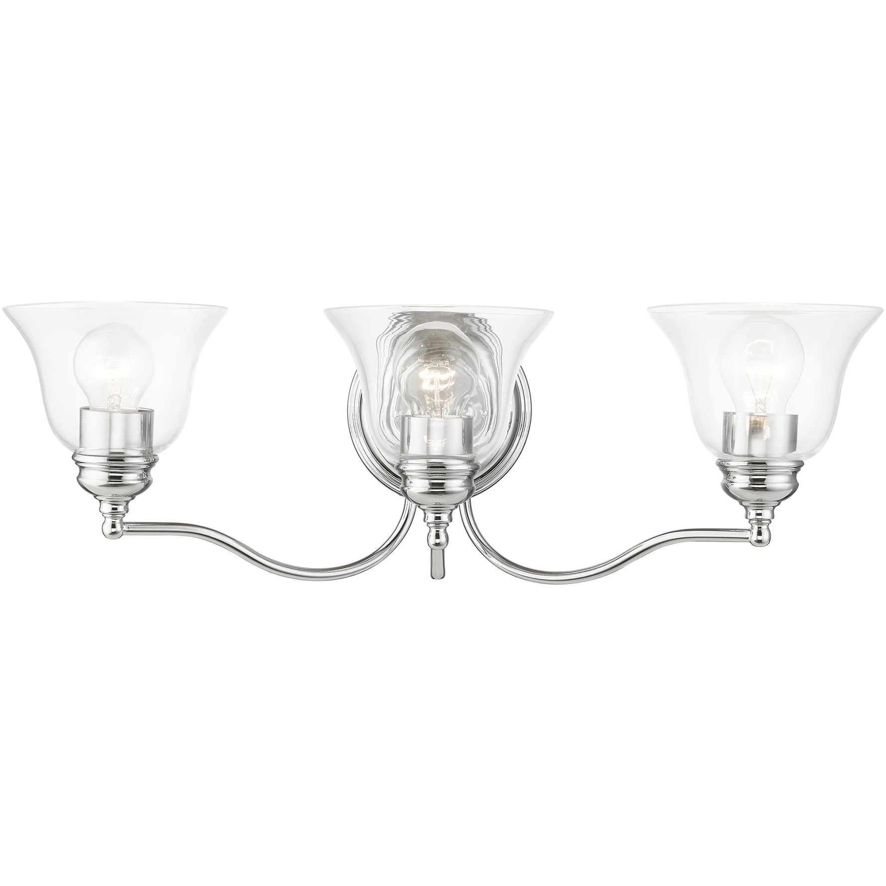 Moreland 3 Light 24 inch Polished Chrome Vanity Sconce Wall Light