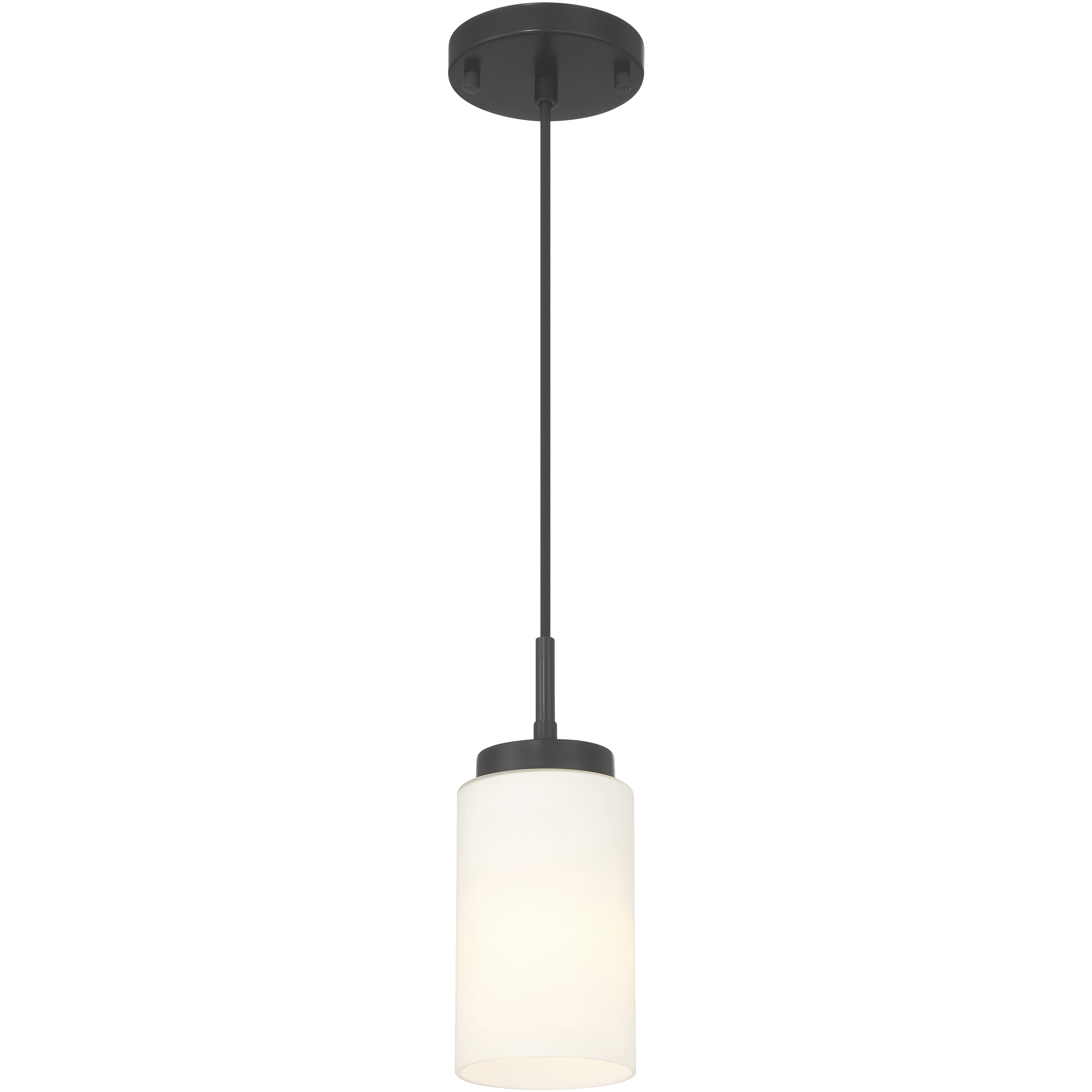 Iris 1 Light 4 inch Matte Black Pendant Ceiling Light