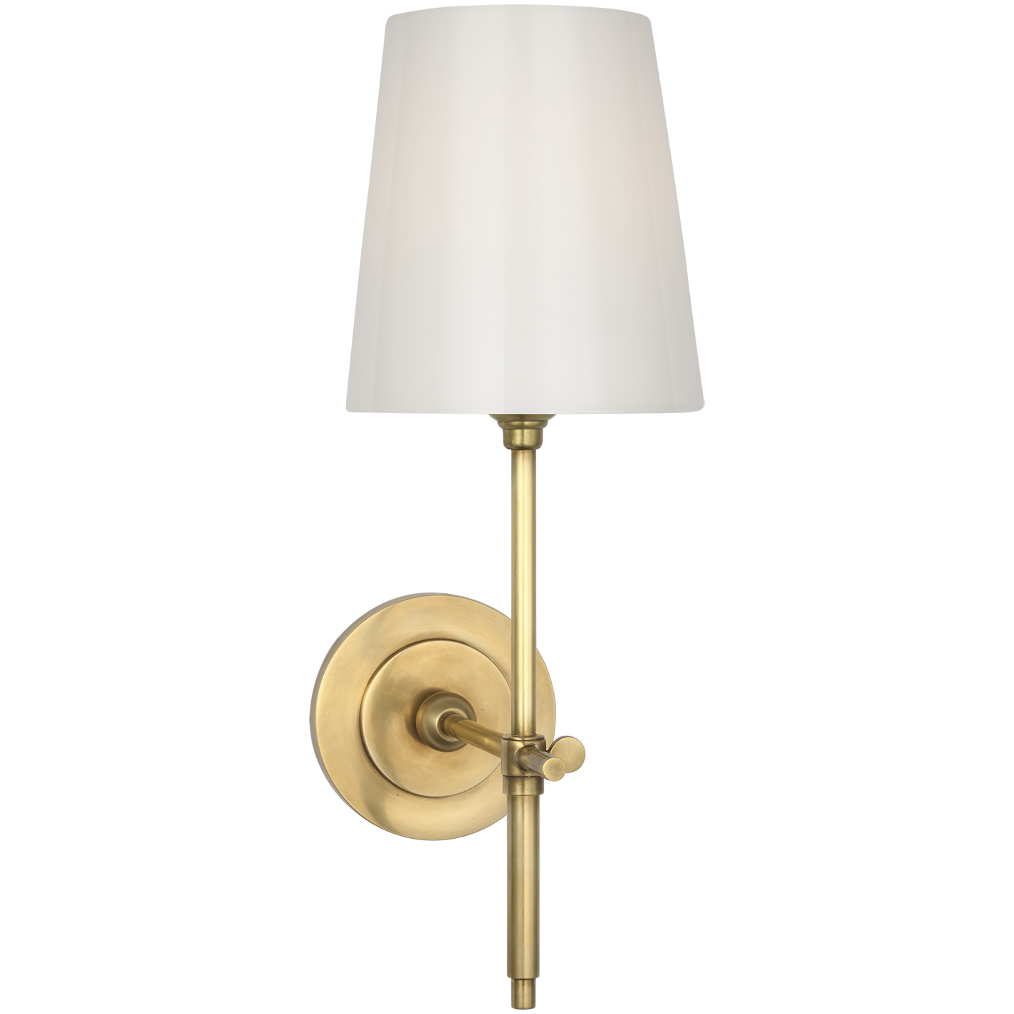 Thomas O'Brien Bryant LED 5.5 inch Hand-Rubbed Antique Brass Cordless Bath Sconce Wall Light