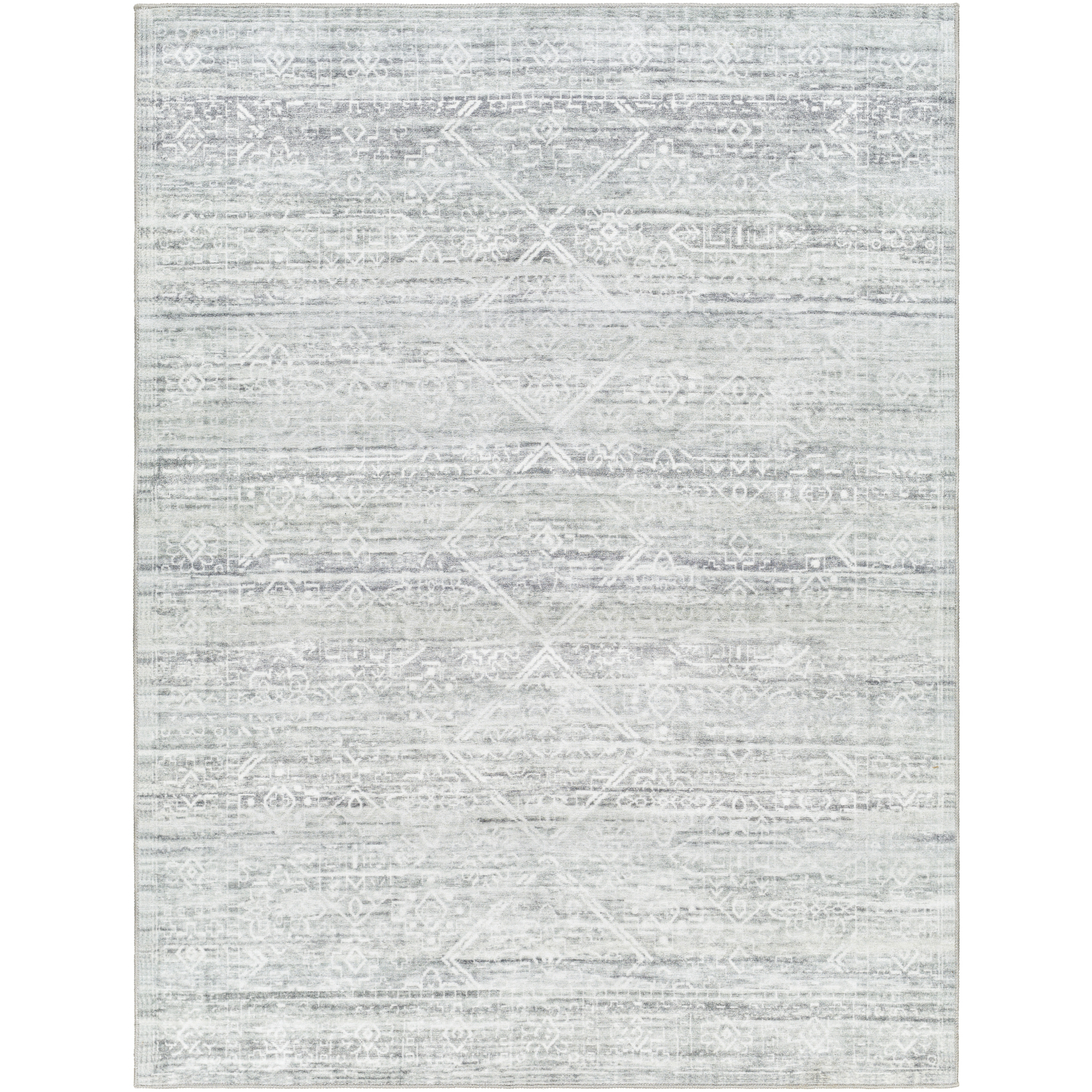 Hera 84 X 63 inch Light Grey Rug, Rectangle