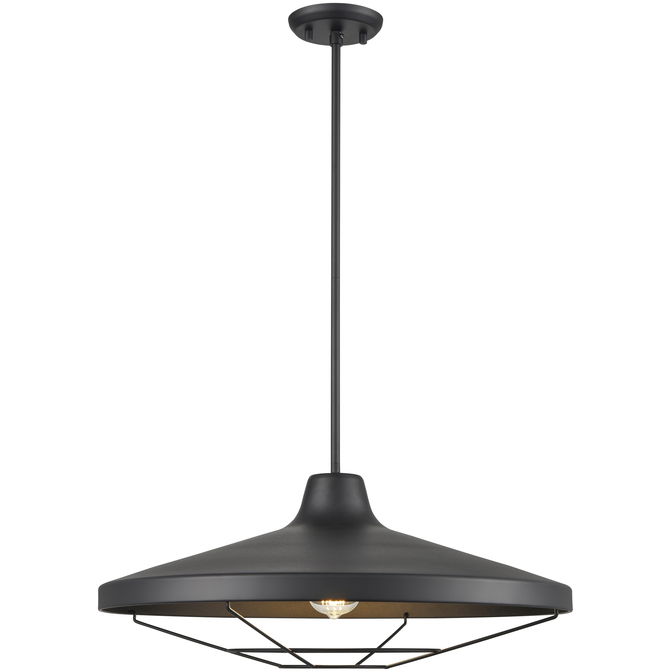 Somerset 1 Light 22 inch Black Outdoor Pendant