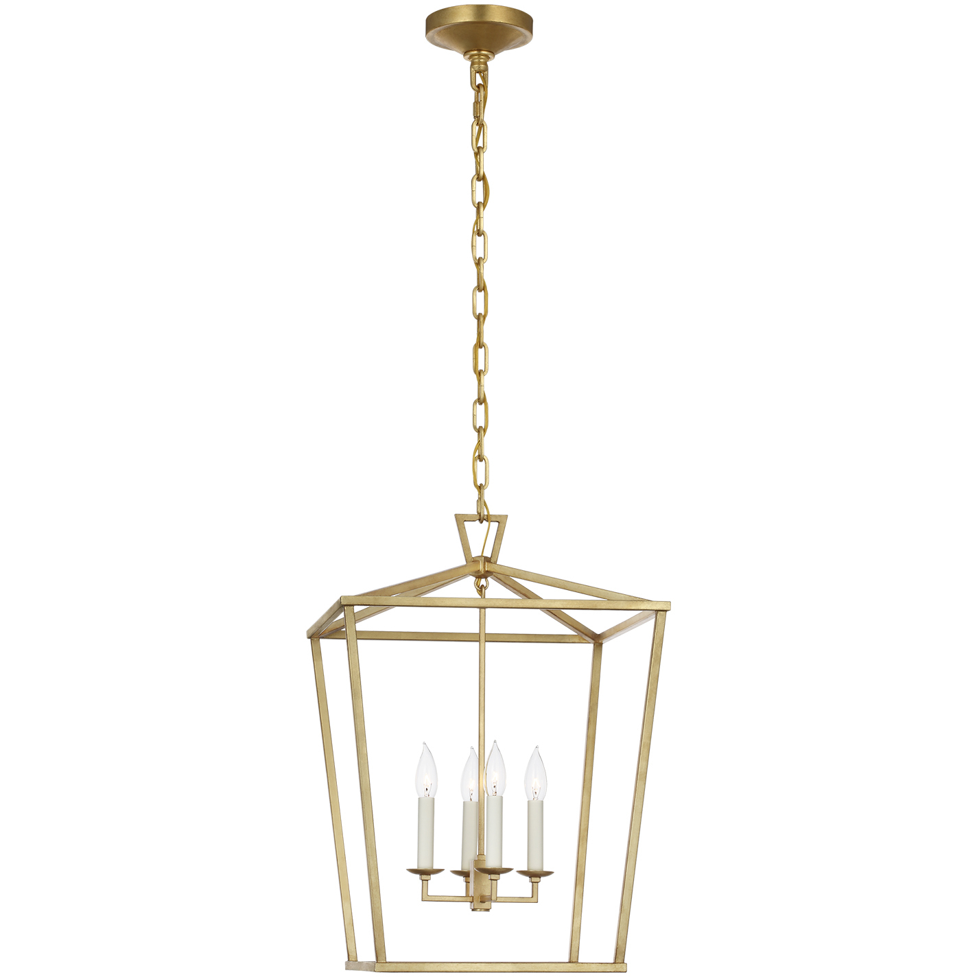 Chapman & Myers Darlana 4 Light 17 inch Gild Lantern Pendant Ceiling Light, Medium
