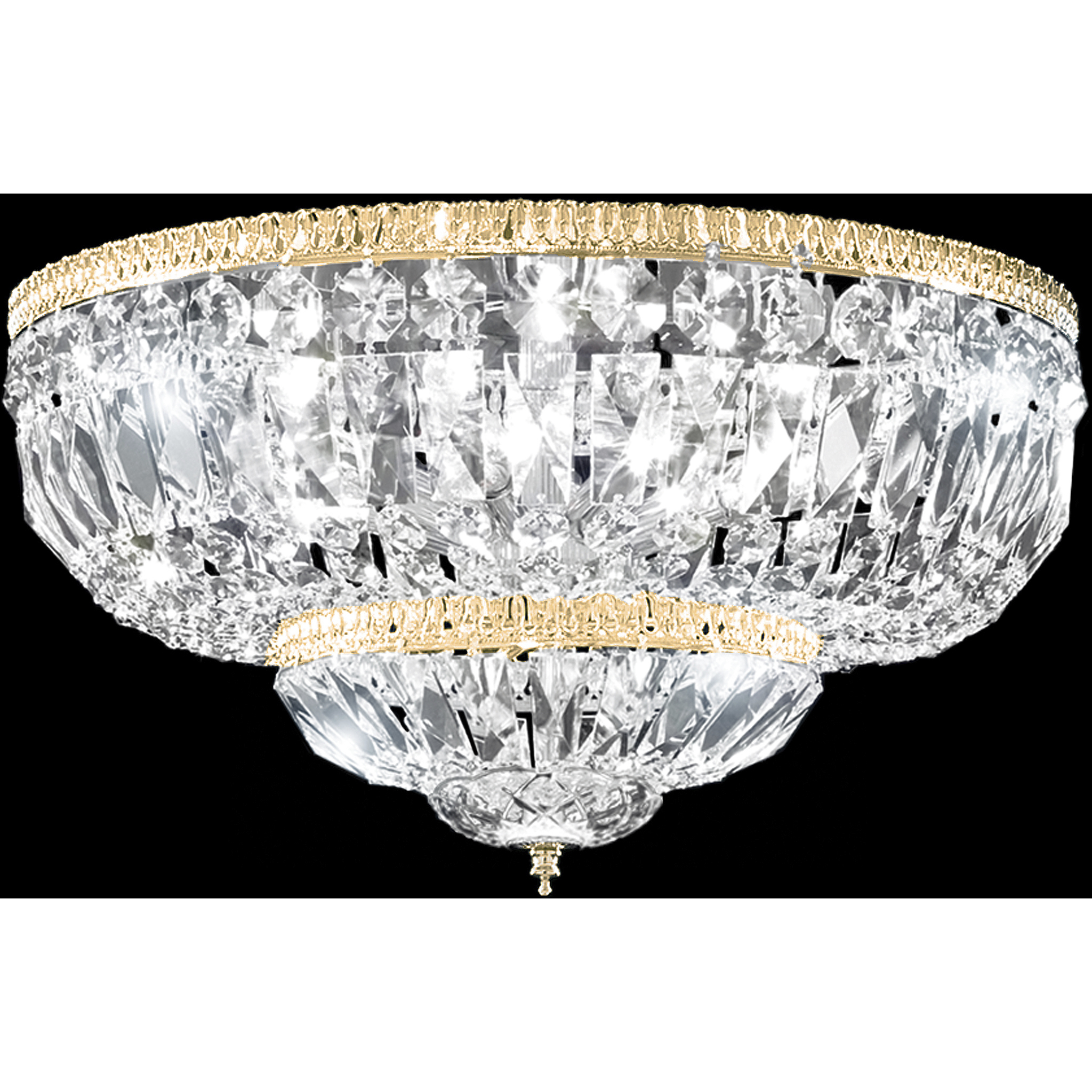 Gallery 8 Light 18 inch Gold Flush Mount Ceiling Light