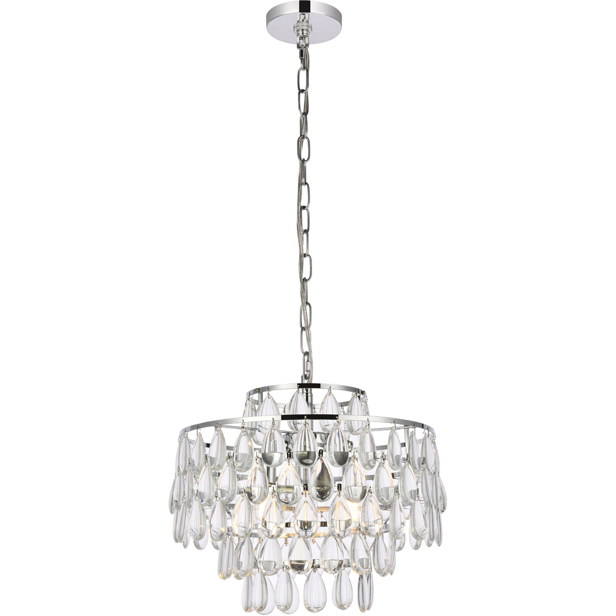 Mila 3 Light 16 inch Chrome Pendant Ceiling Light