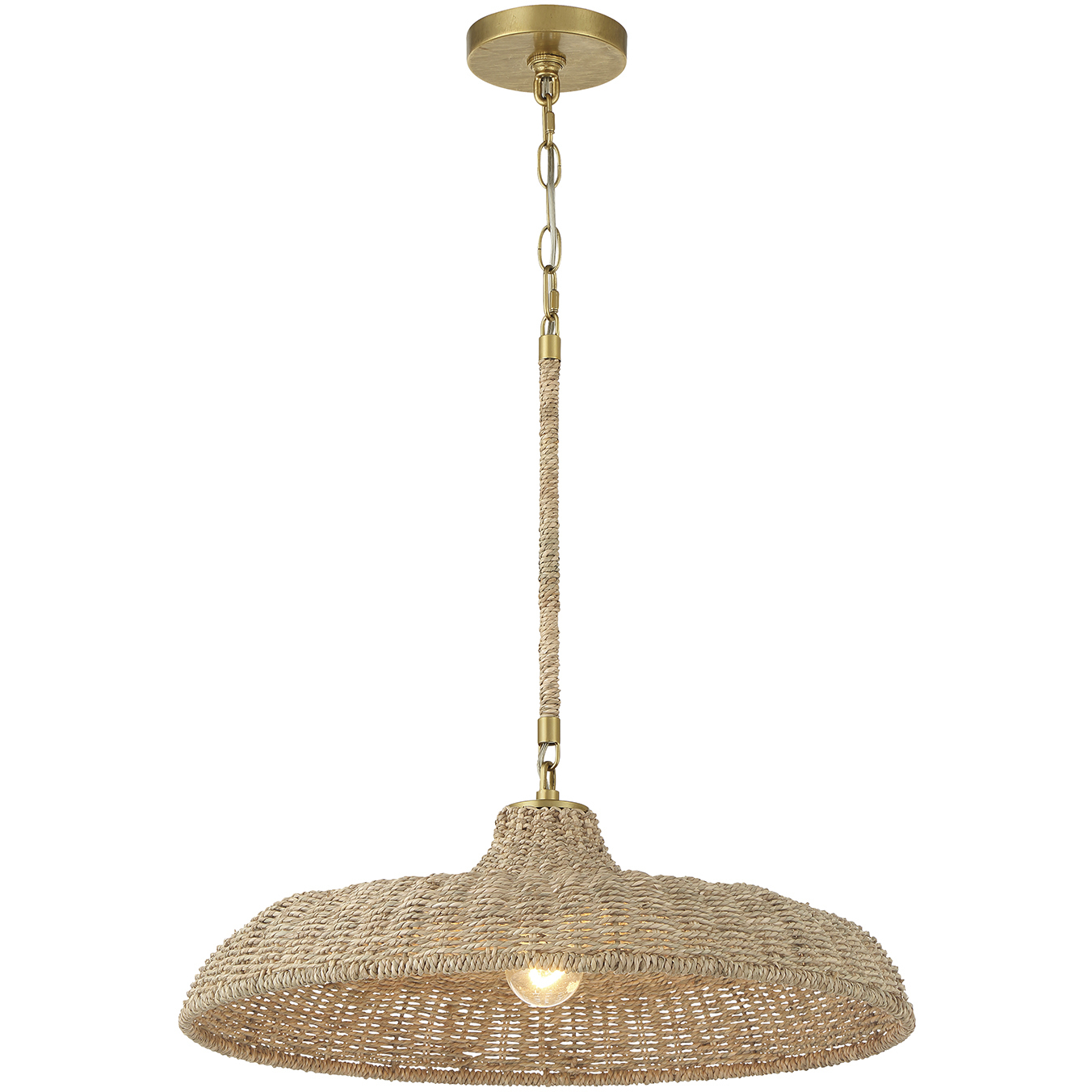 Odessa 1 Light 20.5 inch Soft Gold Pendant Ceiling Light
